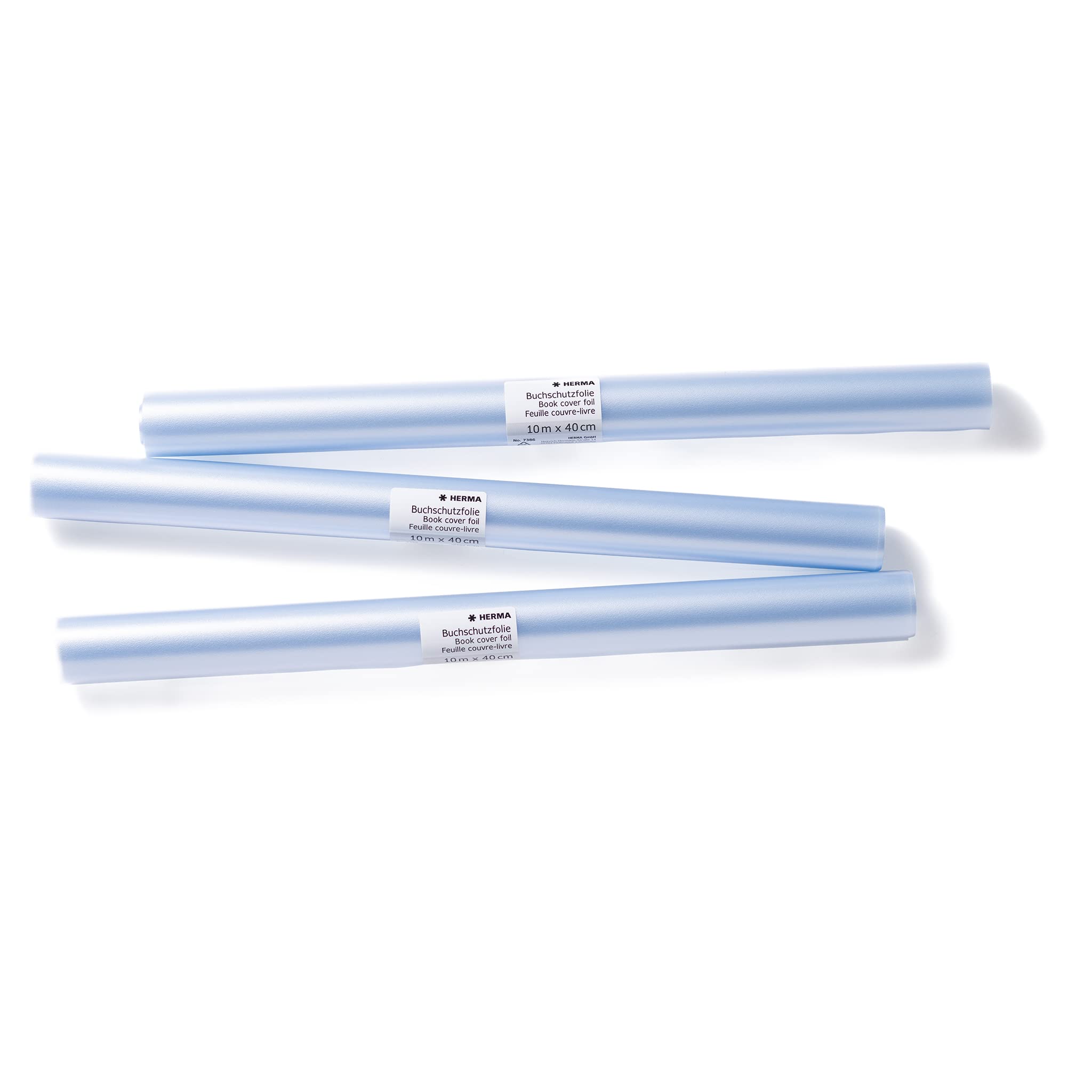 HERMA Non-Adhesive Book Cover Film Roll | Clear | 10 m x 40 cm | Archive Quality PP 4