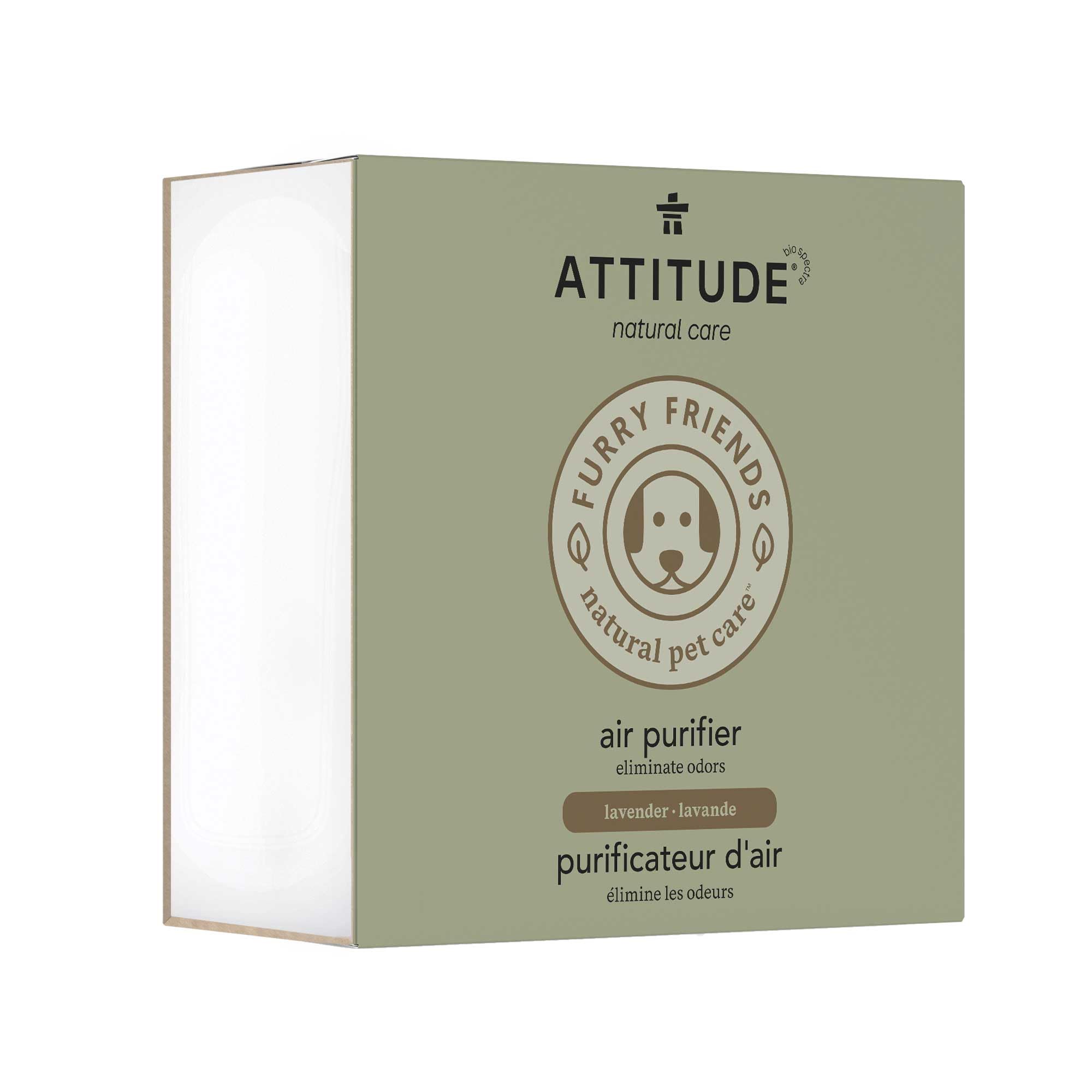 ATTITUDE Air Purifier with Activated Carbon Filter - Lavender Scent | 8 Ounce