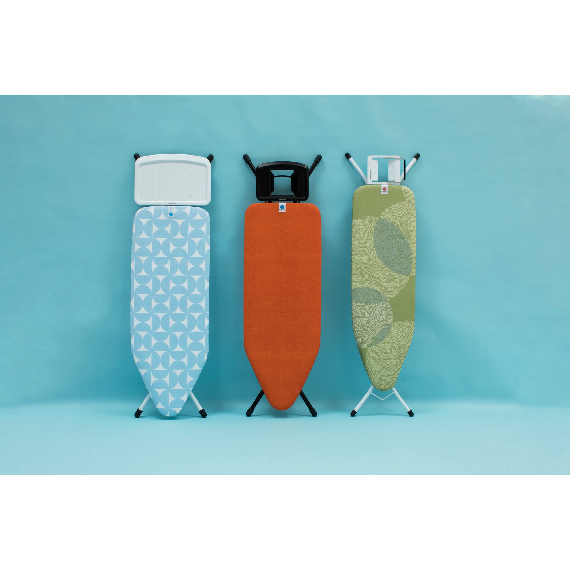 Brabantia Ironing Board Cover B - 100% Cotton Top Layer | 2mm Foam Padding | 124x38 cm | Fresh Breeze 4