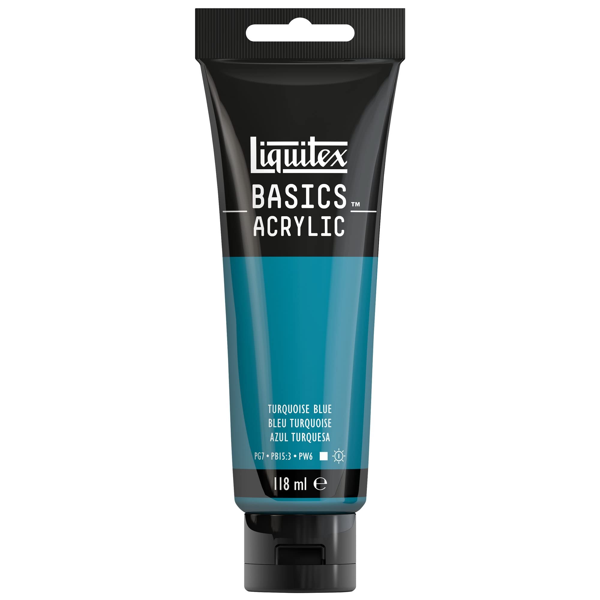 Liquitex Basics Acrylic Paint - Turquoise Blue | Artist Quality Pigment | 118 ml Tube 1