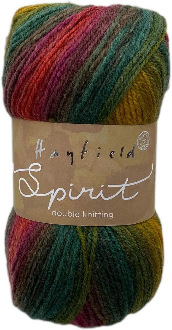 Sirdar Hayfield Spirit DK Yarn - Self-Striping Double Knitting | 100g | Autumn (415) 1