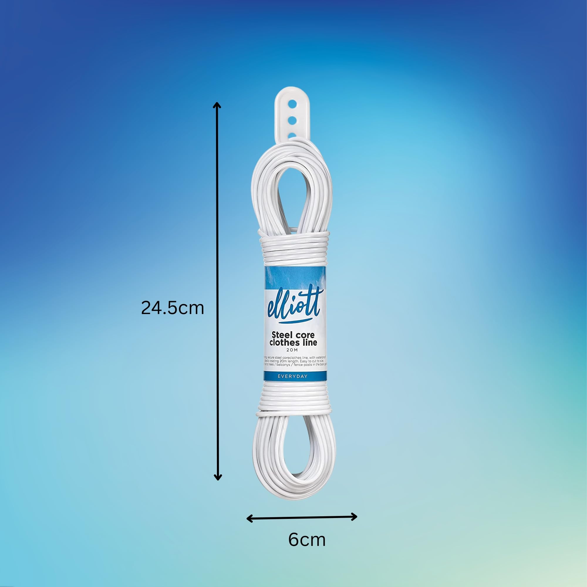 Elliott Steel Core Clothes Line - 20 Metre Length | Weather-Resistant | Indoor/Outdoor Use