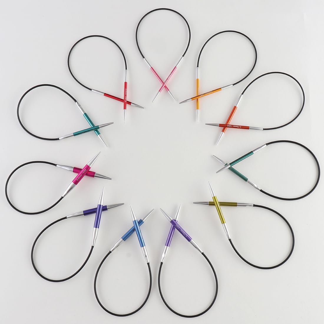 KnitPro Zing Fixed Circular Knitting Needles - 3.00mm | 22.5cm Length | Lightweight Aluminium 6