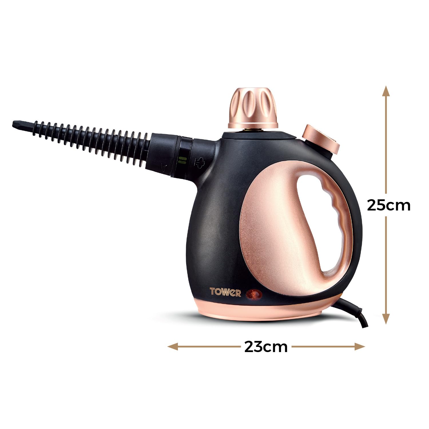 Tower Handheld Steam Cleaner - Kills 99.99% Bacteria | 1050W Power | 250ml Tank 6