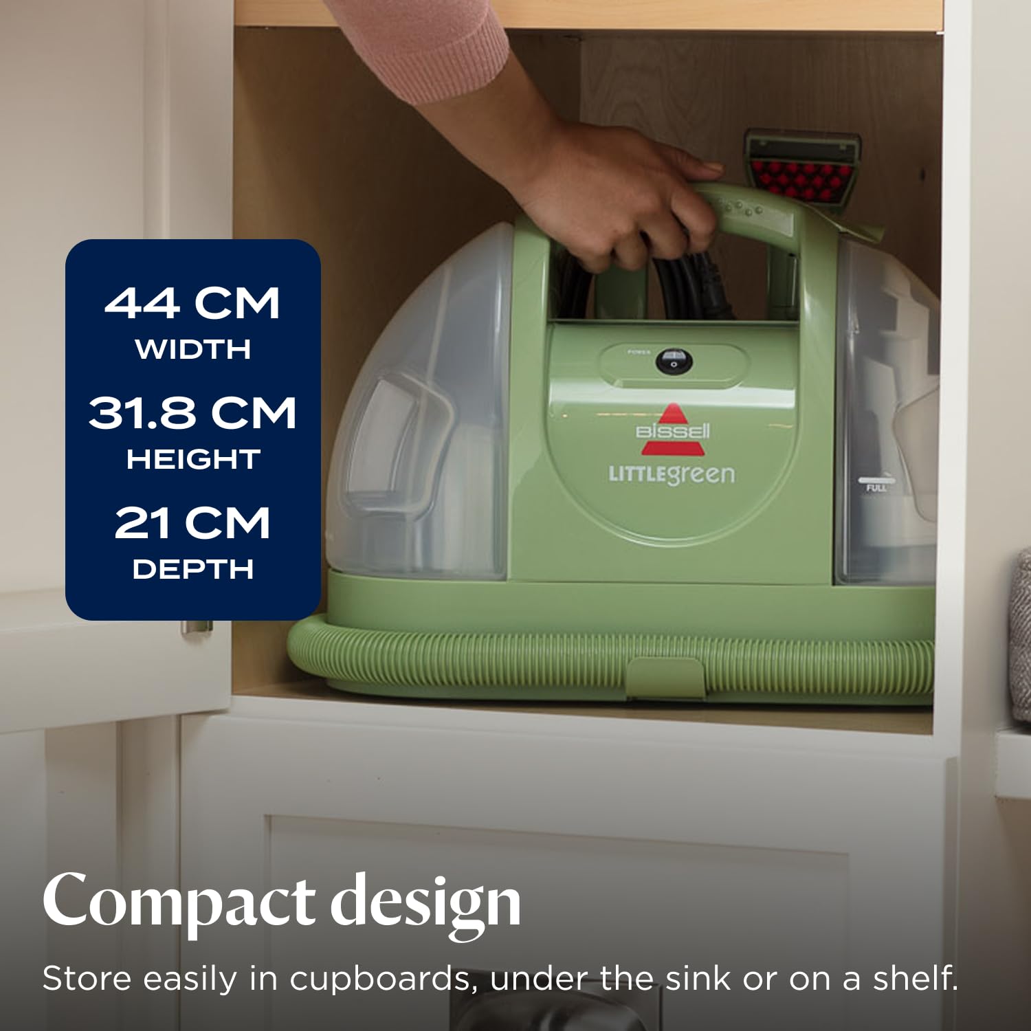 BISSELL Little Green Portable Carpet Cleaner - 7.800 Pa Suction | Dual Tank System | Corded 5
