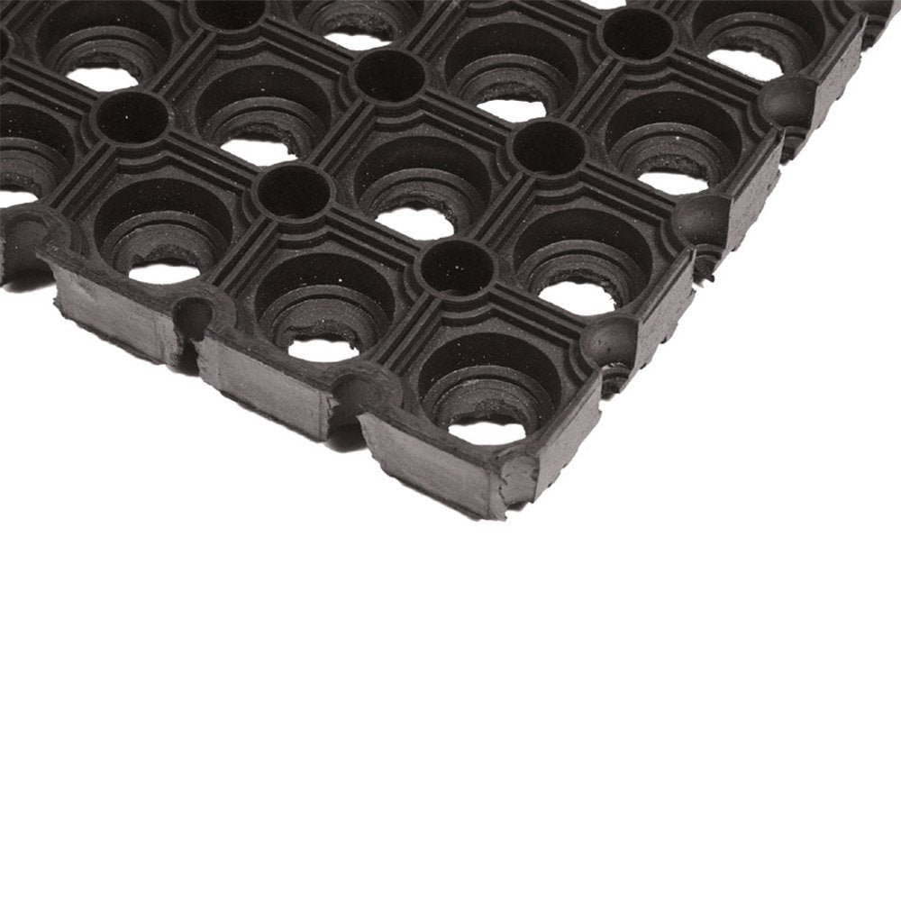 JVL Heavy Duty Rubber Ring Doormat - 40 x 60 cm Outdoor Entrance Scraper Mat 5