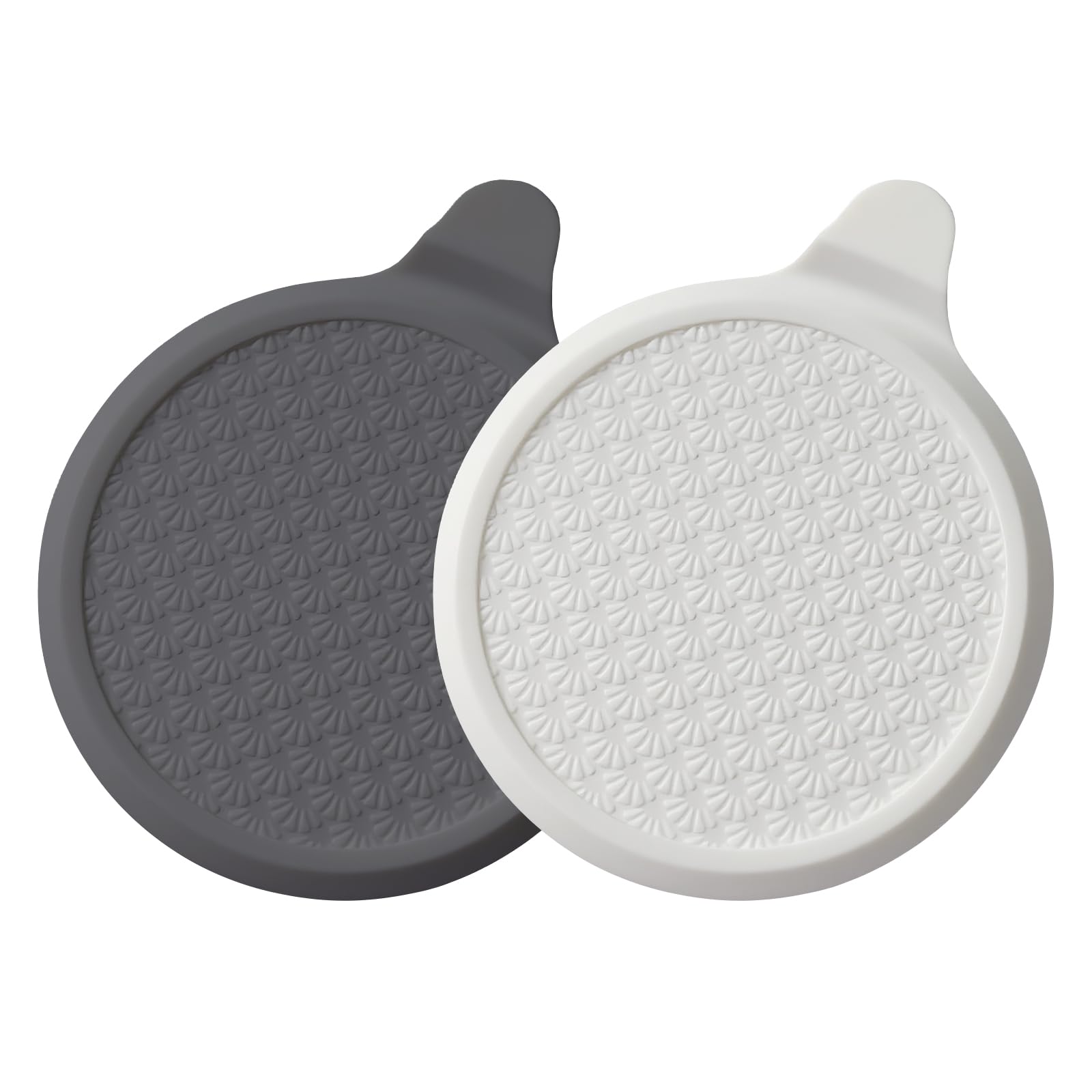MOXYOY Silicone Bathtub Stopper - 18cm Universal Fit, Leak-Proof Seal, Gray+White