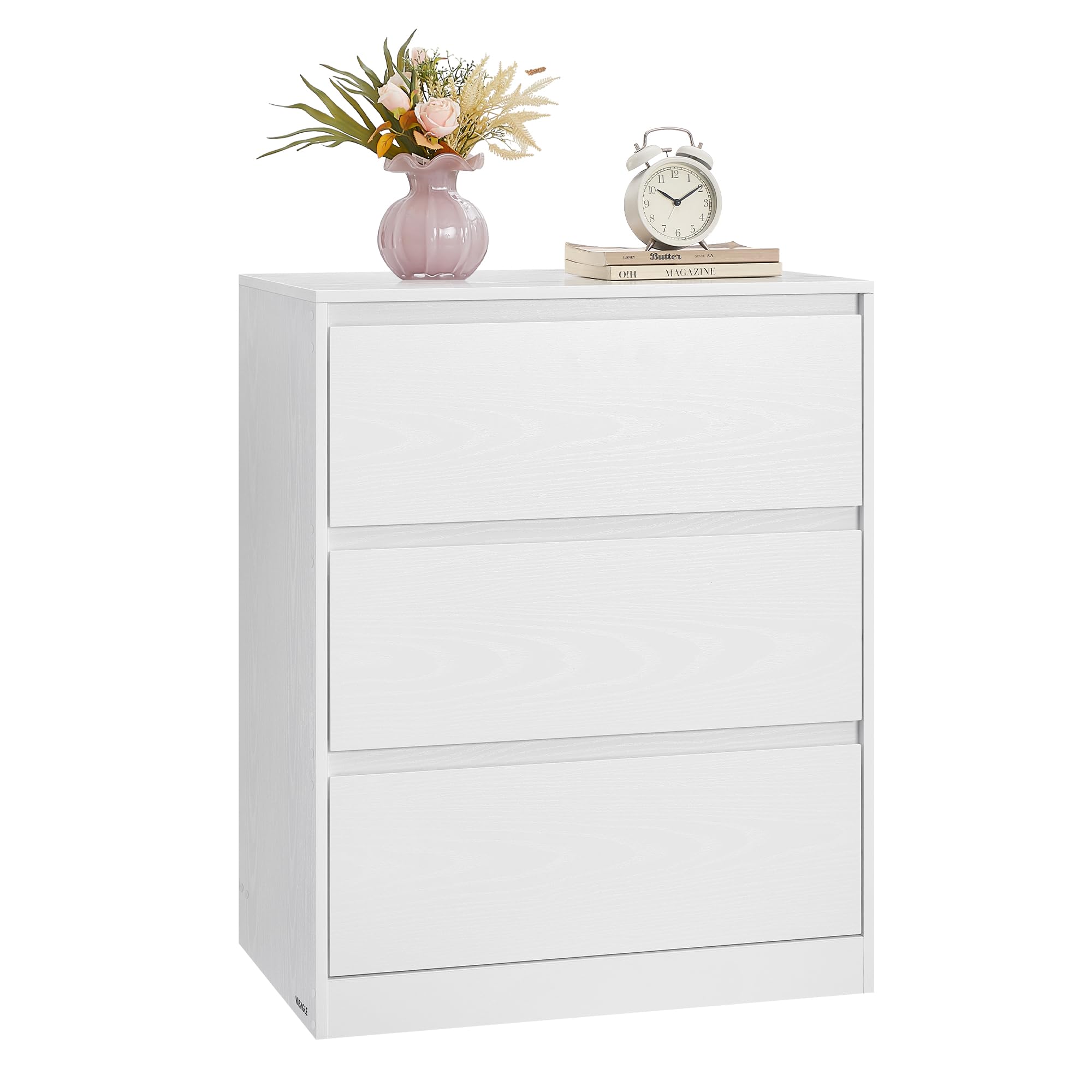 VASAGLE KAILYN Collection Chest of Drawers - 3 Drawers | Snow White | 40x60x75 cm