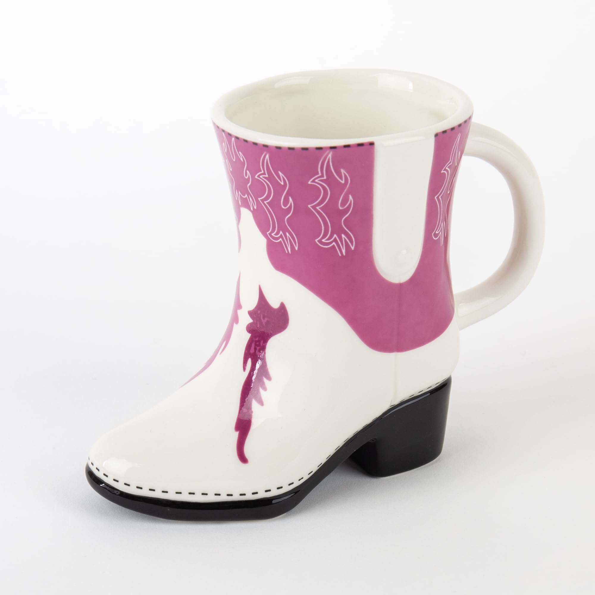 Gift Republic Cowboy Boot Mug - Pink Ceramic Novelty Cup | 300ml Capacity | Microwave & Dishwasher Safe 4