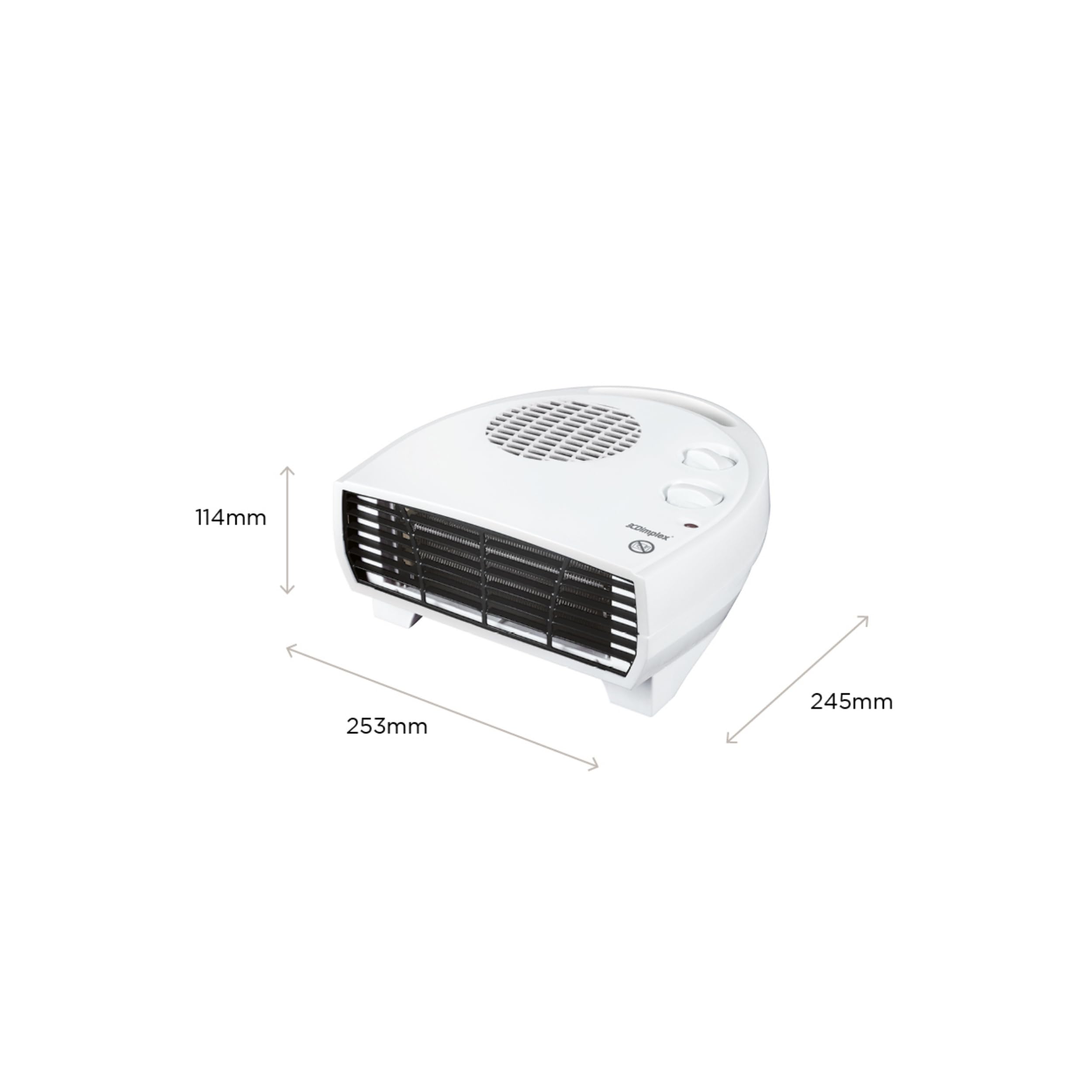 Dimplex 3KW Electric Fan Heater - 2 Heat Settings, Frost Protection, Cool Blow | White 5