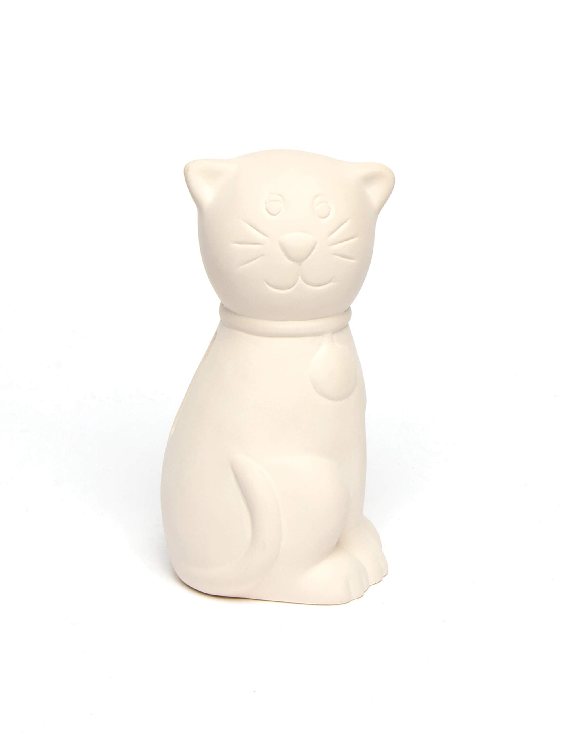 Baker Ross Ceramic Cat Coin Bank Craft Kit for Kids to Paint and Decorate (Pack of 2) | 12 cm 3