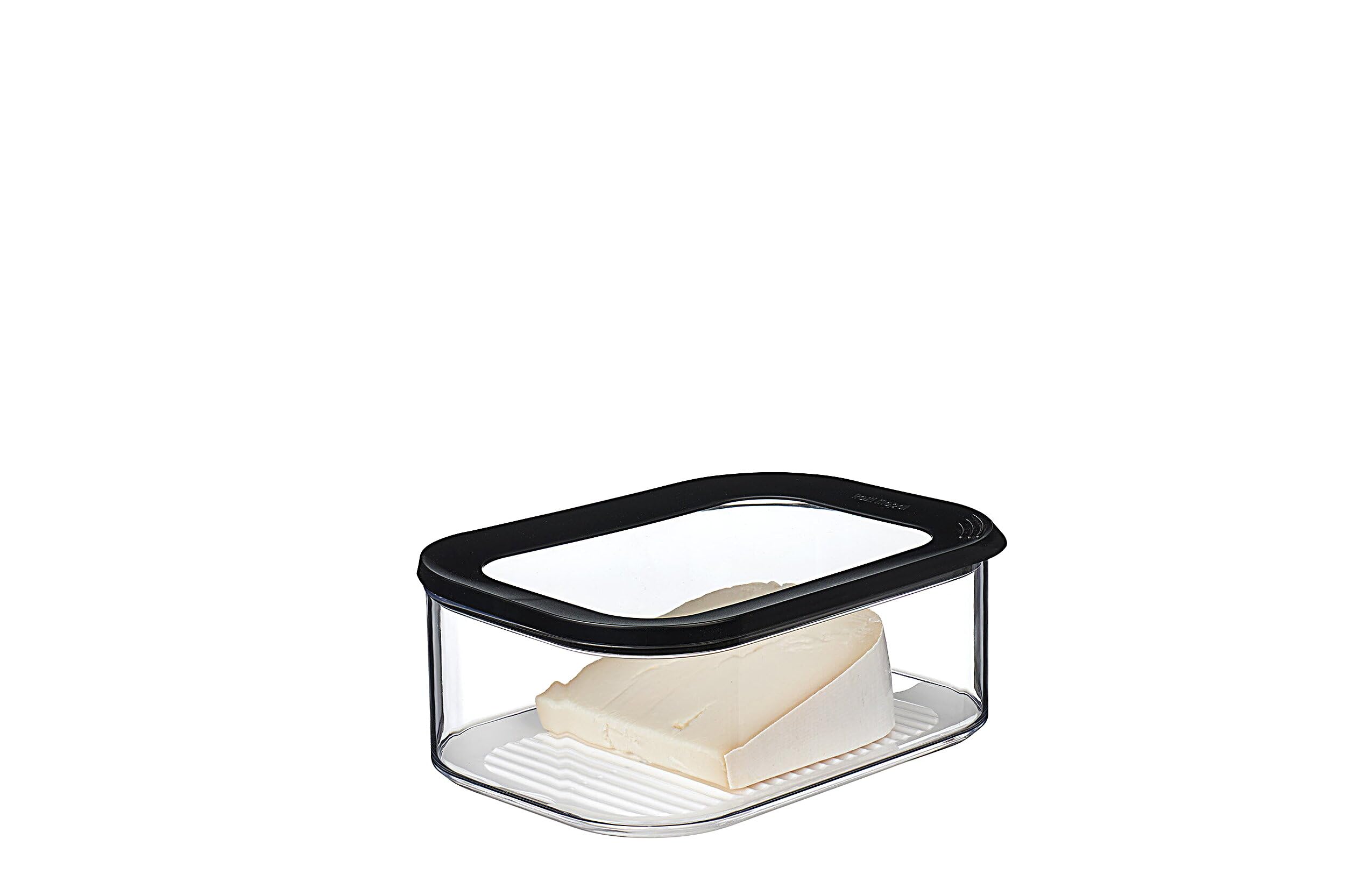 Mepal Modula Airtight Cheese Storage Container - 2000 ml Capacity | Rectangular | Black 4