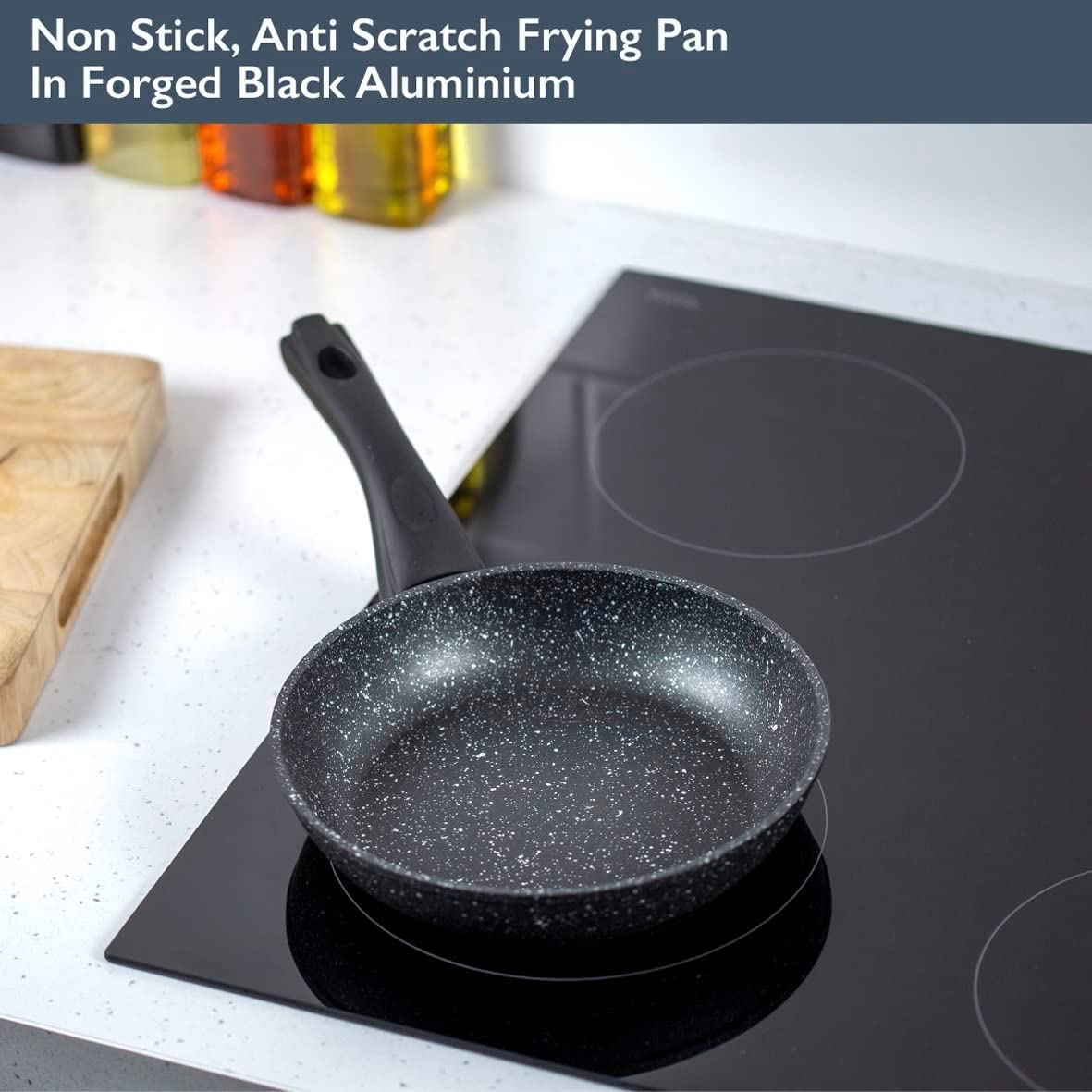 Blackmoor 20cm Non-Stick Frying Pan - Induction, Electric & Gas Hob Compatible | Aluminium 7