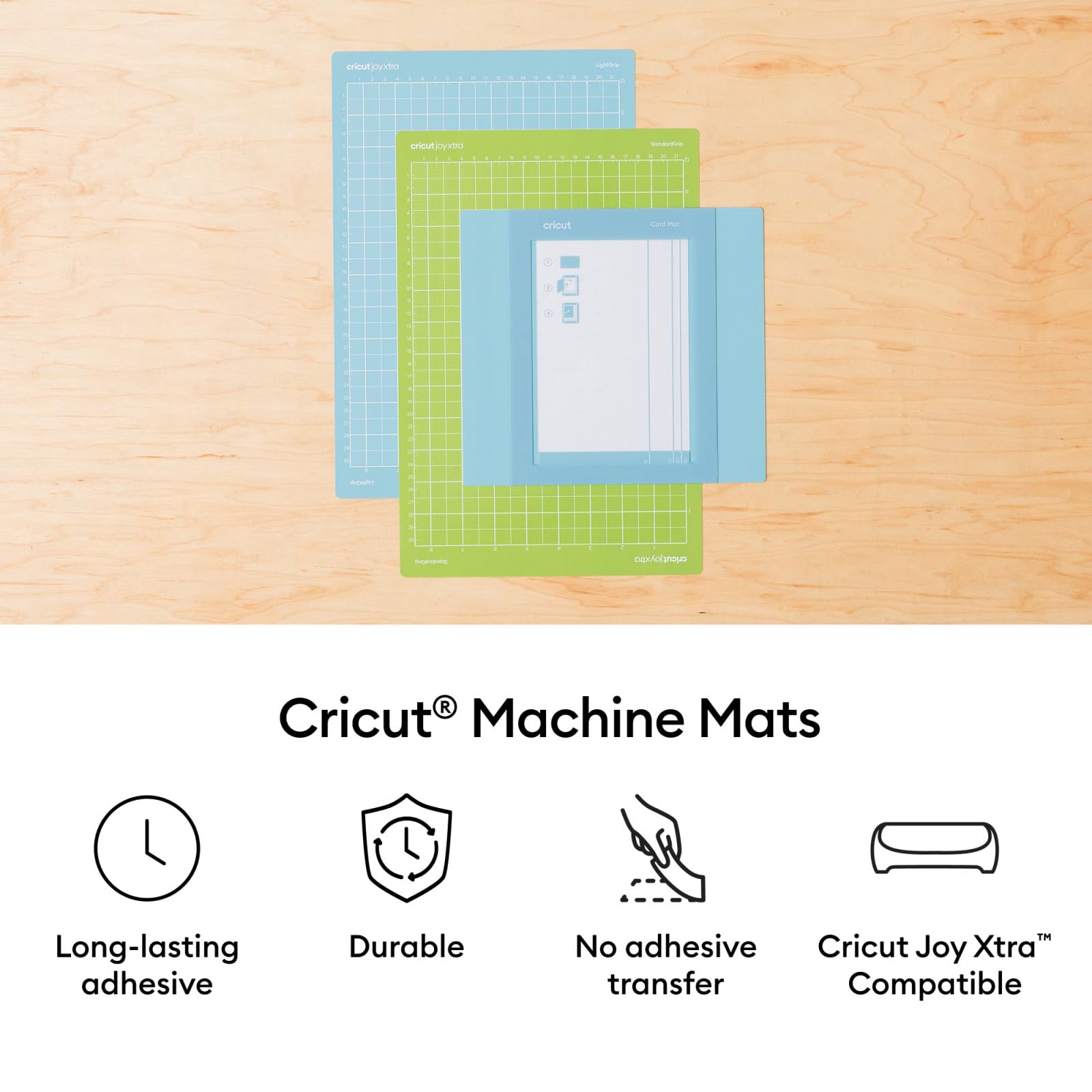 Cricut Machine Mat Variety Pack - 4 Reusable Mats 8.5x12 in | Light Grip Adhesive 4