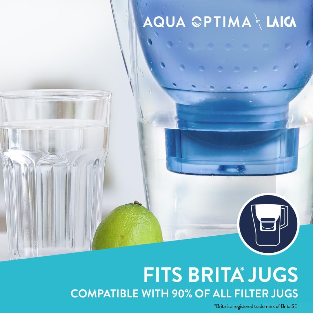 Aqua Optima Evolve+ Water Filter Cartridges - 6 Pack | Reduces Microplastics, Limescale & Chlorine 3