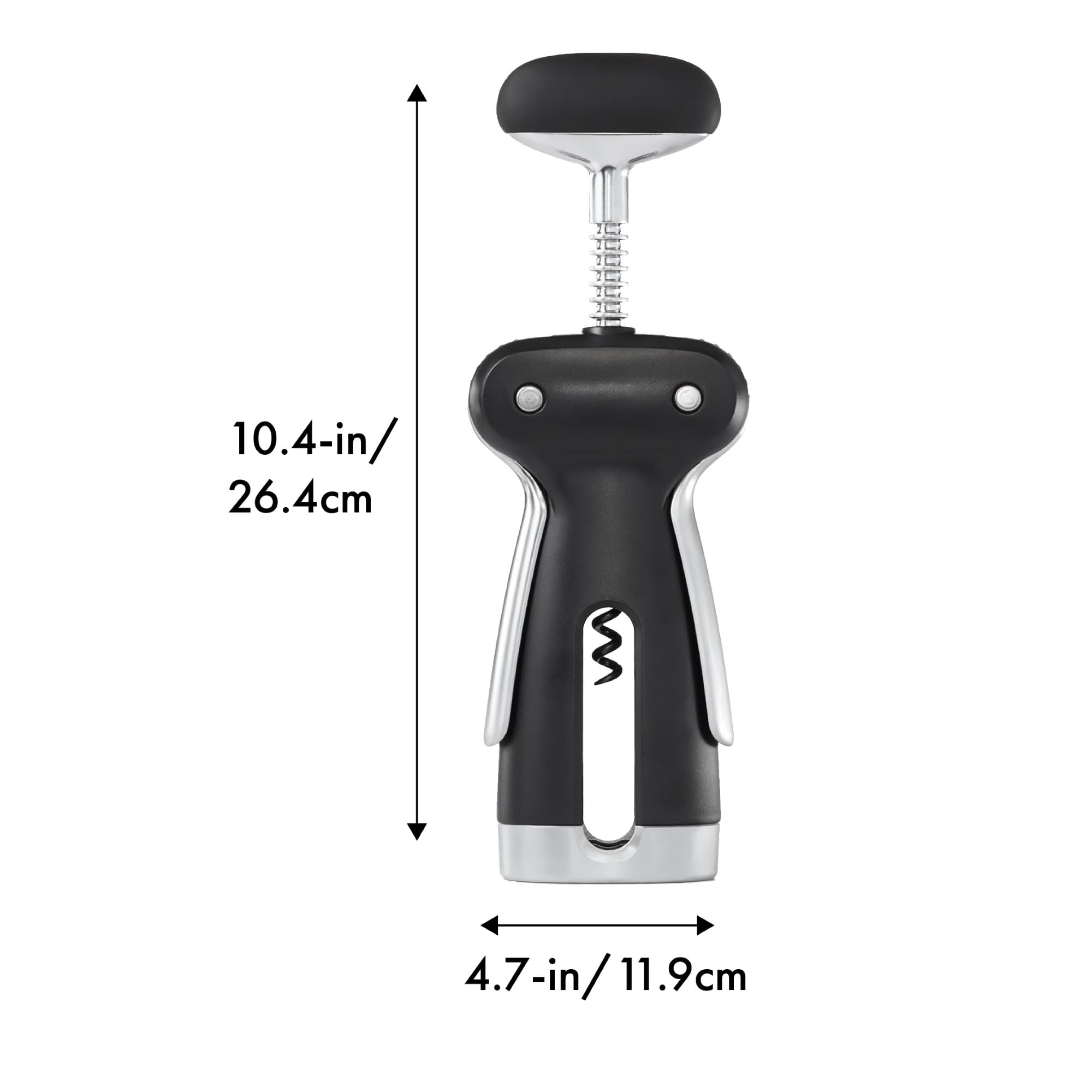 OXO Steel Winged Corkscrew with Removable Foil Cutter | Stainless Steel | Black 5