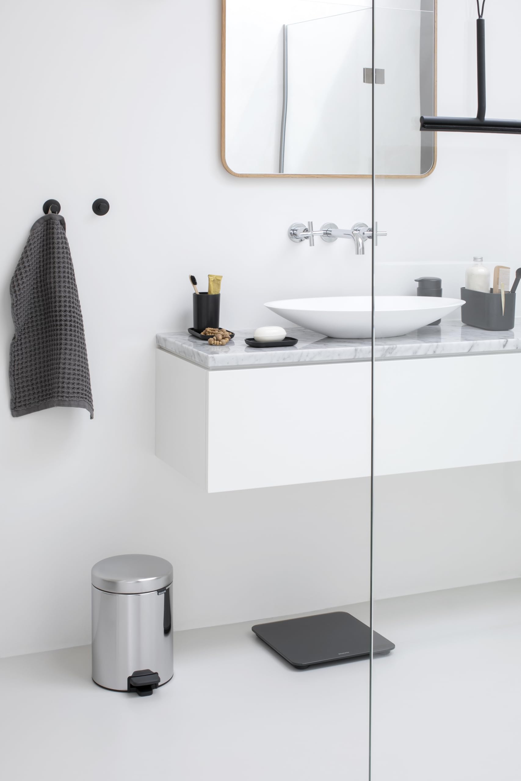 Brabantia NewIcon Pedal Bin - 5 L Capacity | Brilliant Steel Finish | Corrosion Resistant 6