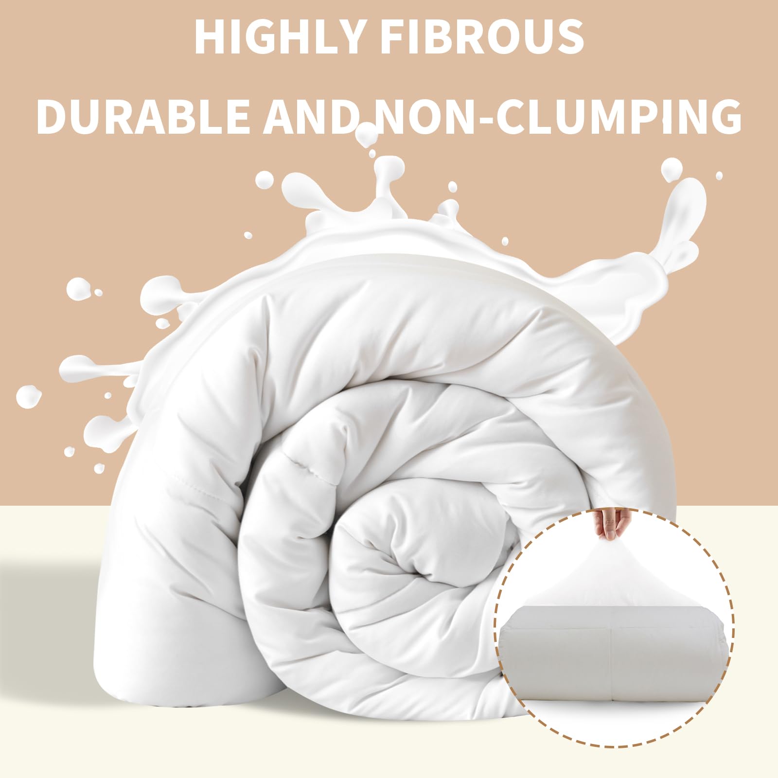 Good Nite Single Duvet 10.5TOG White Polyester Hollowfibre Quilt for Spring, Autumn, Winter | 135×200cm 3
