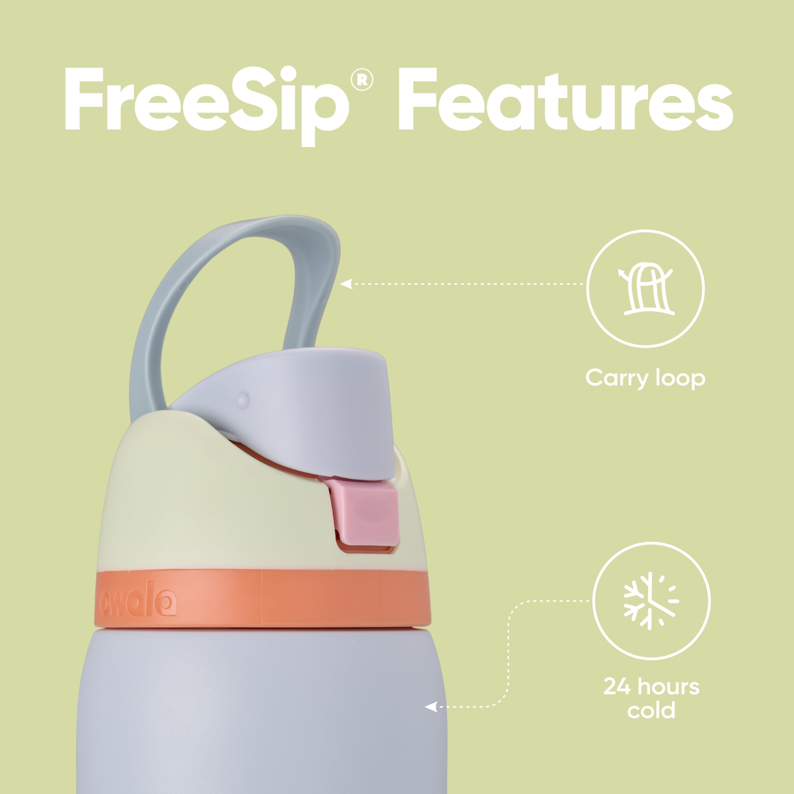 Owala FreeSip Insulated Stainless Steel Water Bottle with Straw, 945ml, Beach House 3