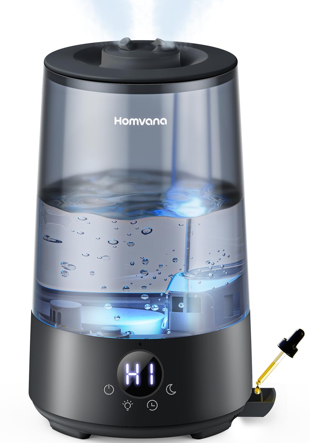 Homvana H101 3.6L Cool Mist Humidifier for Bedroom | 34 Hr Runtime | SilentSpray <16dB 1