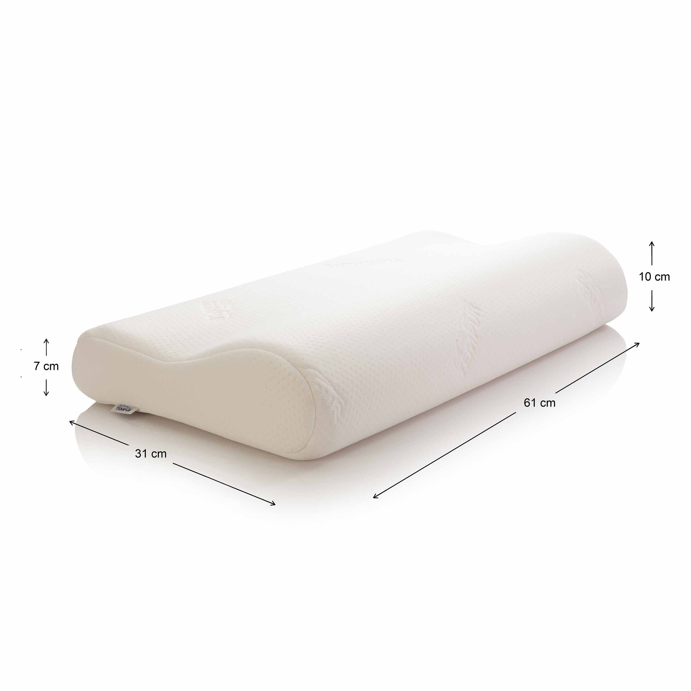 TEMPUR Original Neck Pillow - Medium Firmness, Ergonomic Memory Foam for Side/Back Sleepers | Cream 2