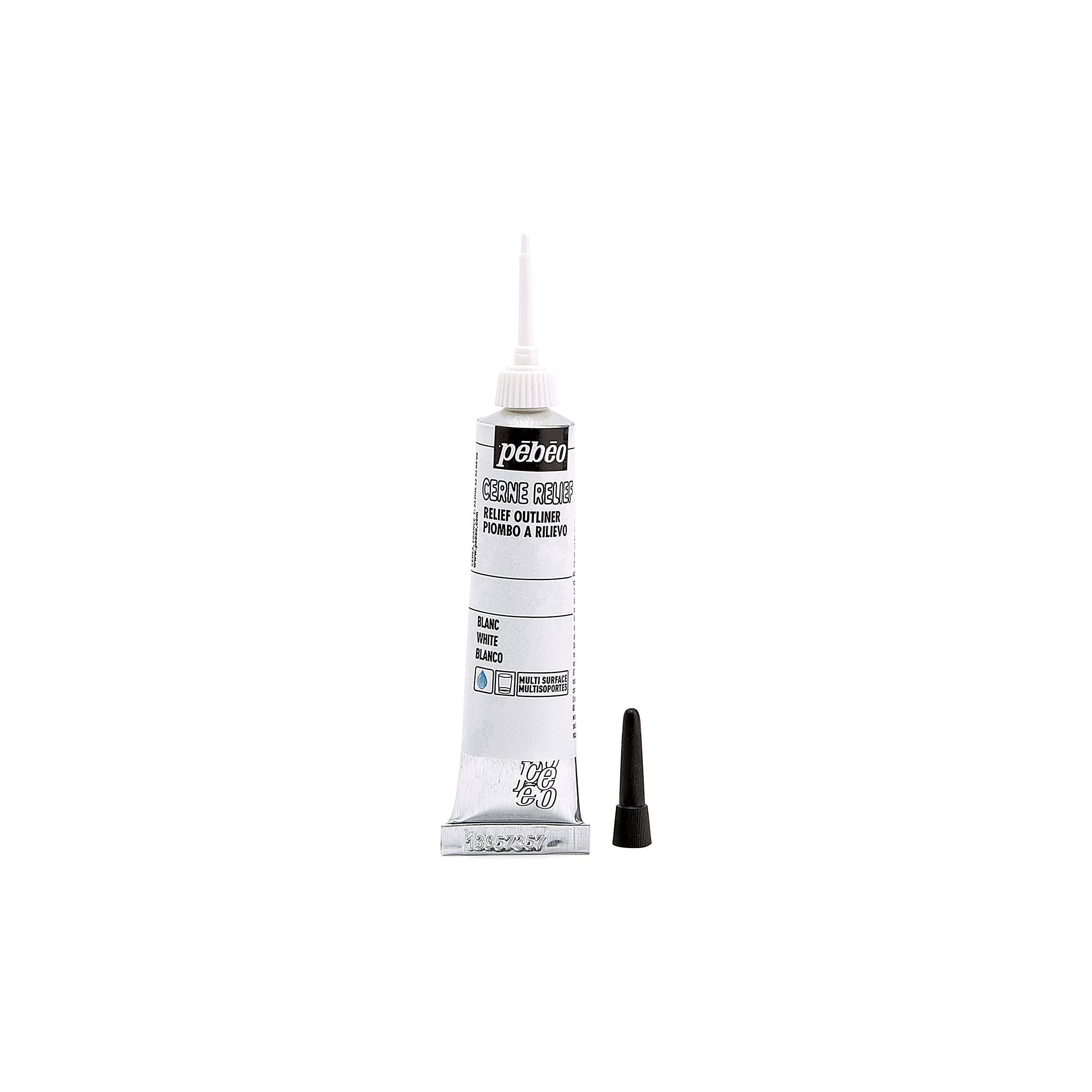 PEBEO Relief Outliner Paint - Intense White | Opalescent Finish | 20ML Tube 3