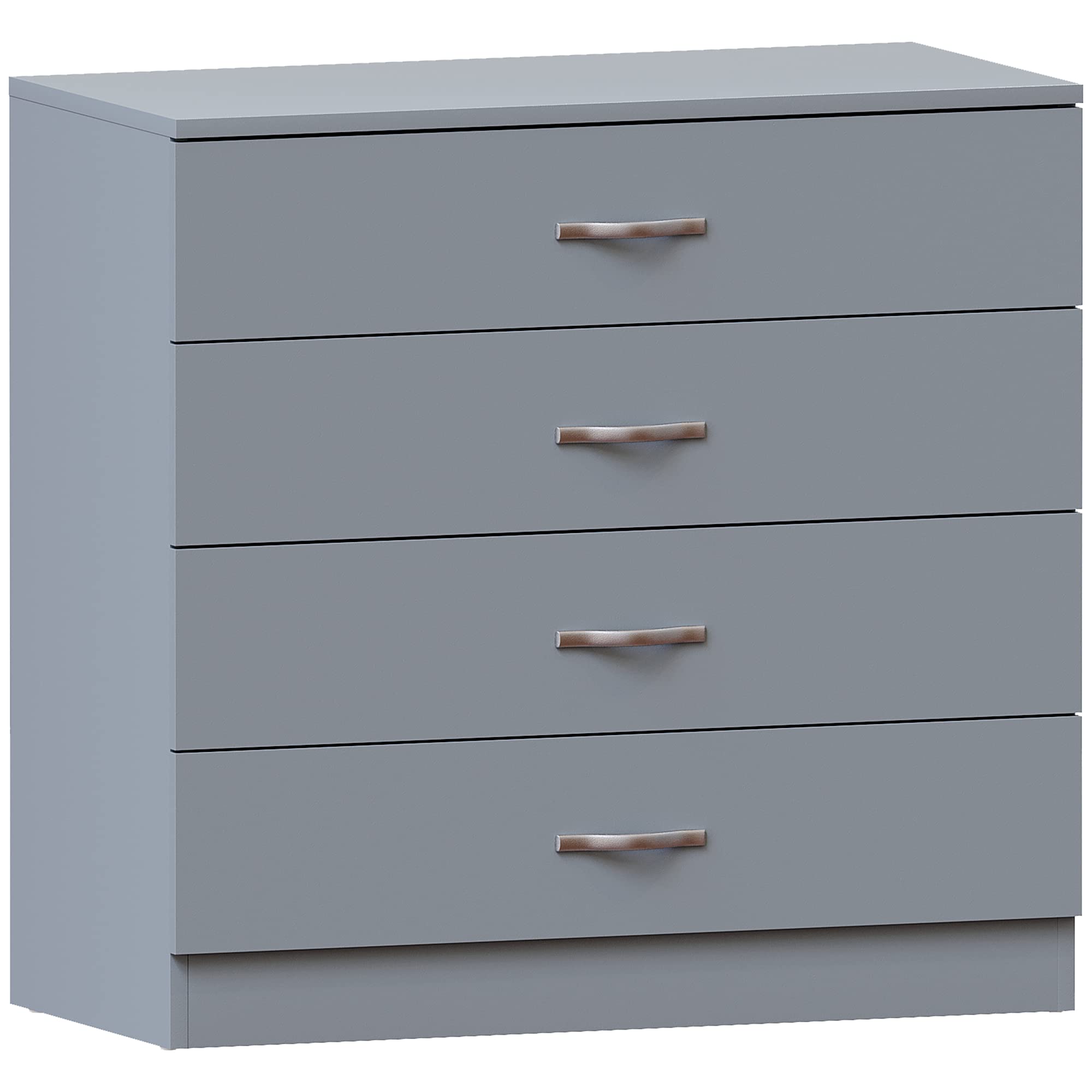 Vida Designs Riano 4 Drawer Chest of Drawers | Grey | Metal Handles & Runners 8