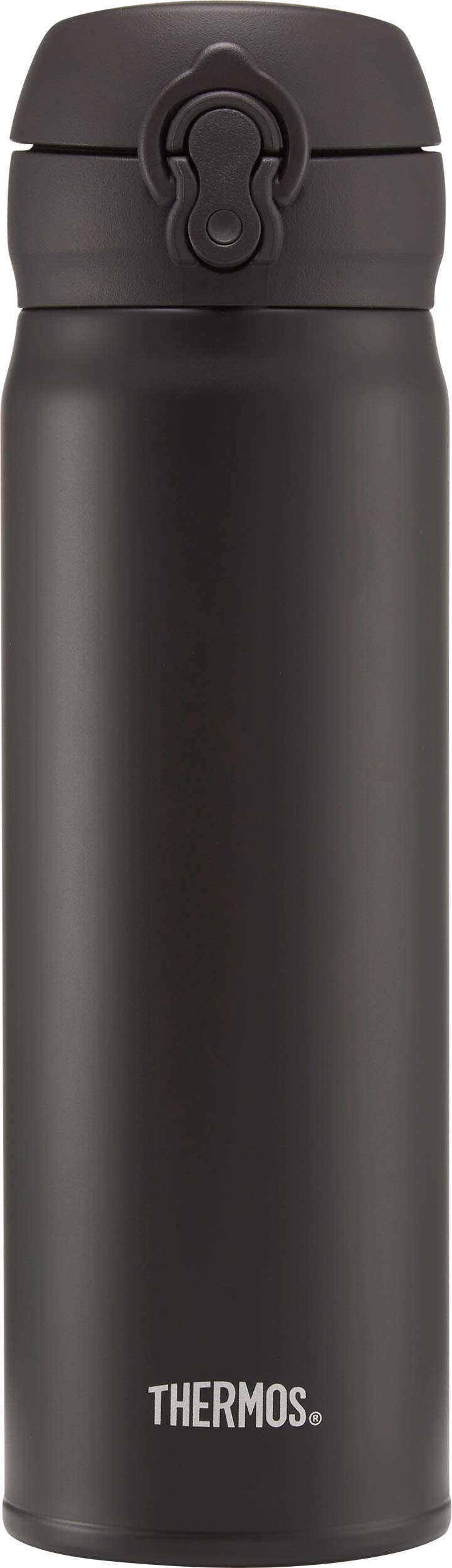 Thermos Stainless Steel Drink Flask - 470 ml | Vacuum Insulated | Matt Black