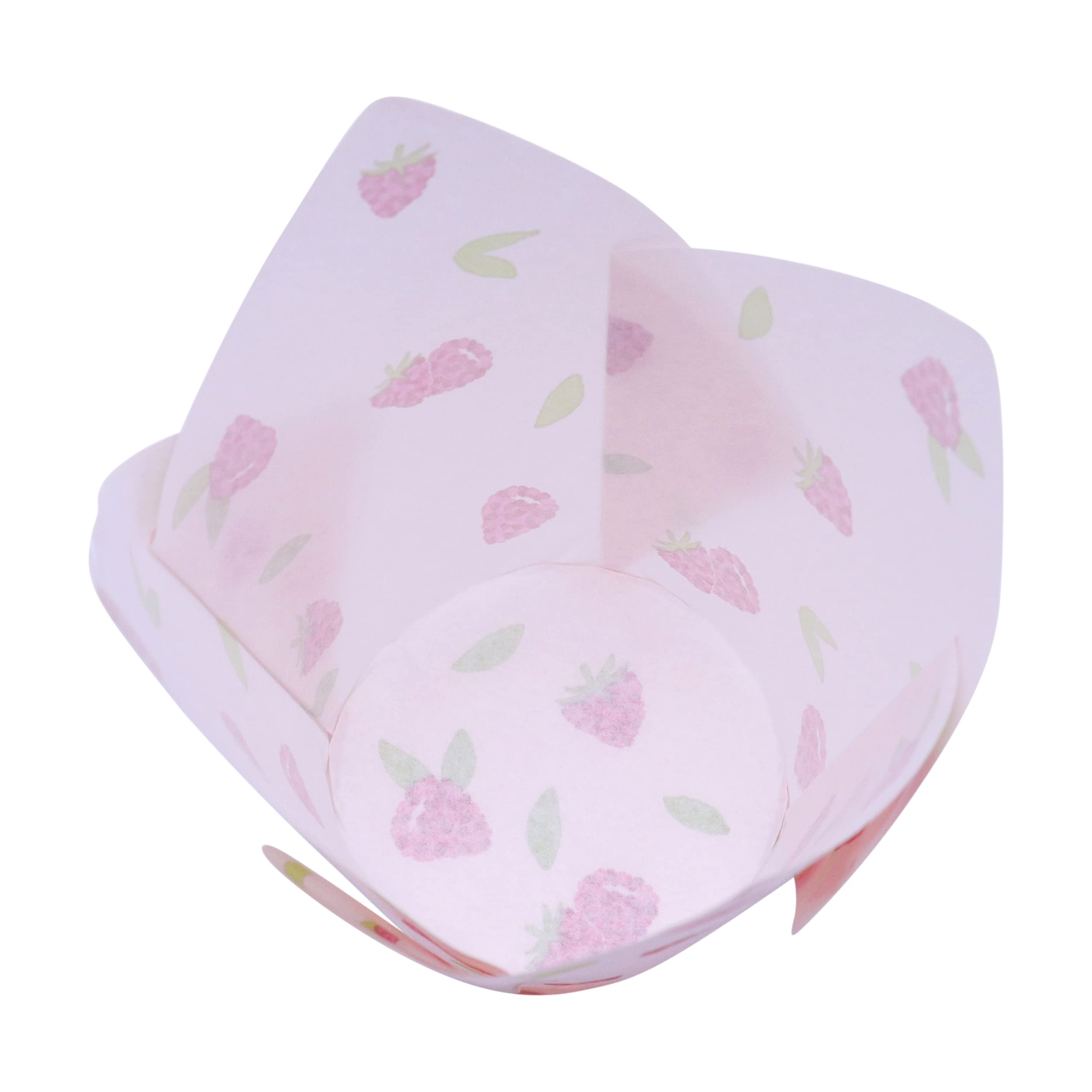 PME Tulip-Shaped Muffin Cases - Raspberry Color | 24 Count | 10cm Diameter 3