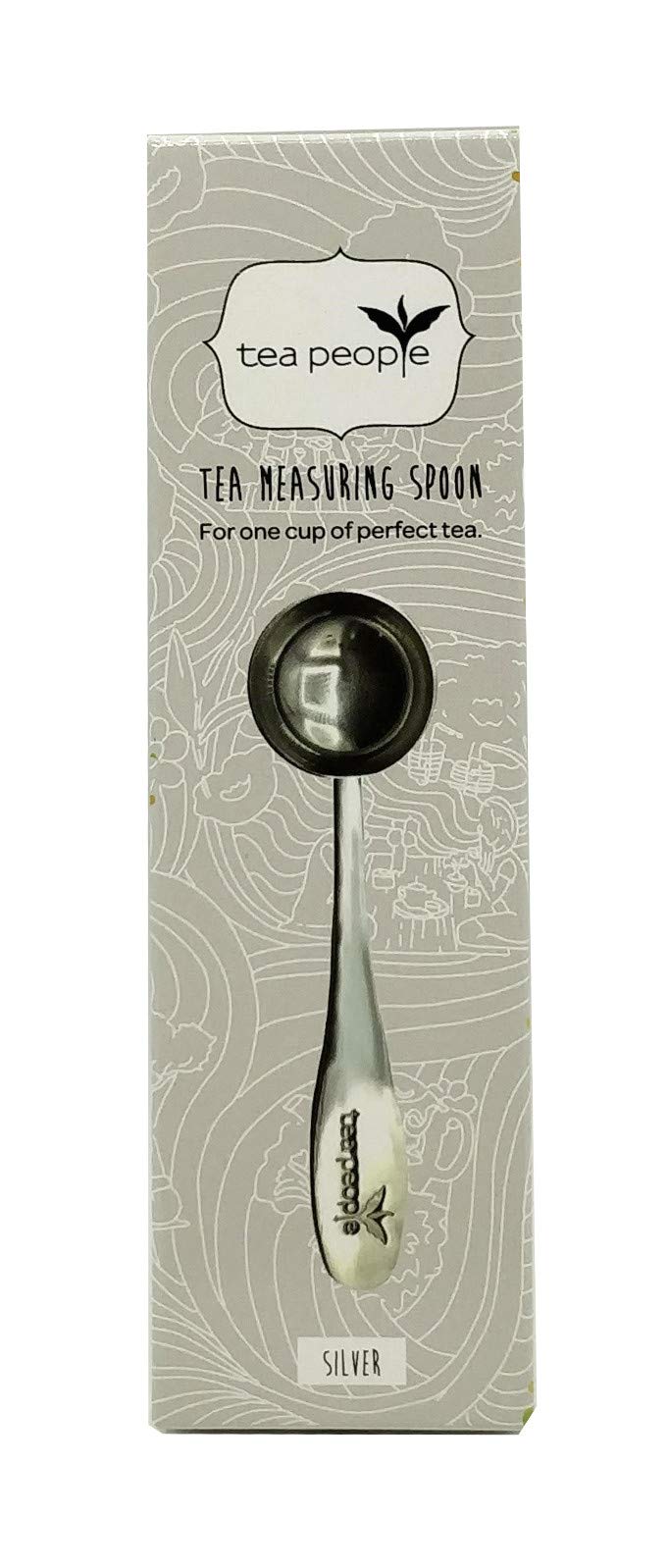 Tea People Loose Leaf Tea Measuring Spoon - 1 Cup Capacity | Stainless Steel | Silver Finish