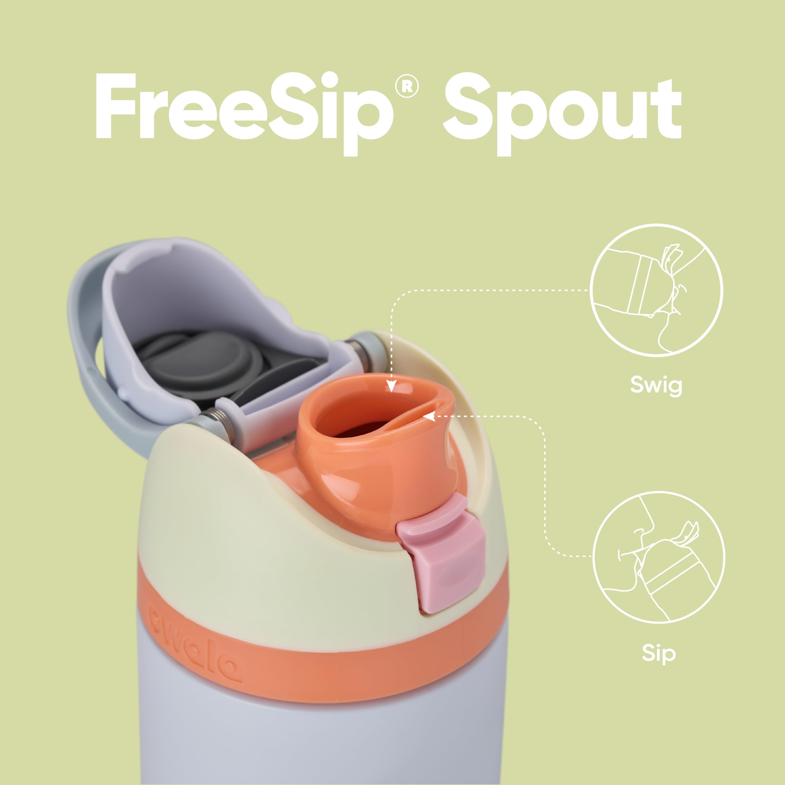 Owala FreeSip Insulated Stainless Steel Drink Flask - 24 oz, Beach House Color