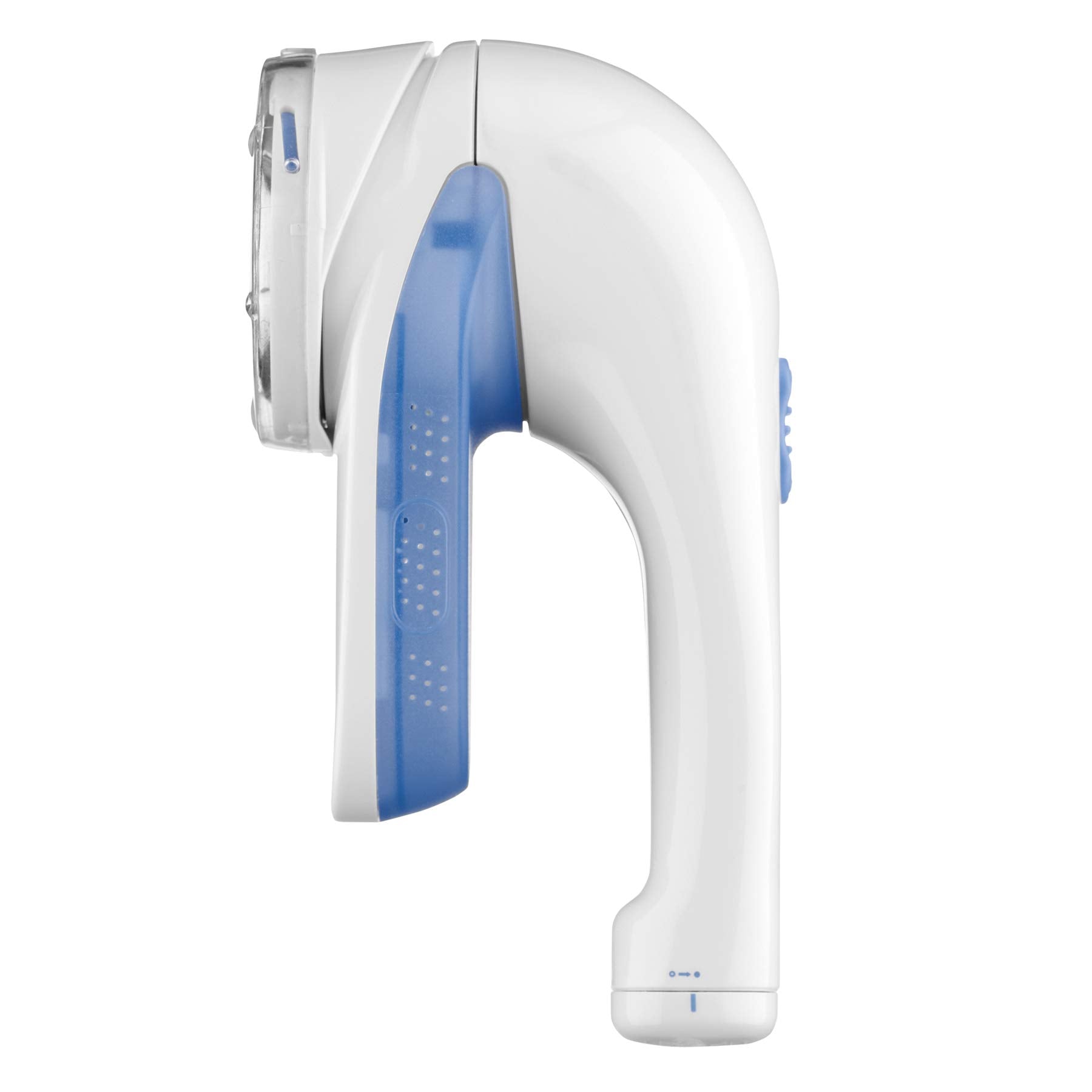 Conair Fabric Shaver - Battery Operated | Large 2" Head | 3 Depth Settings | White/Blue 9