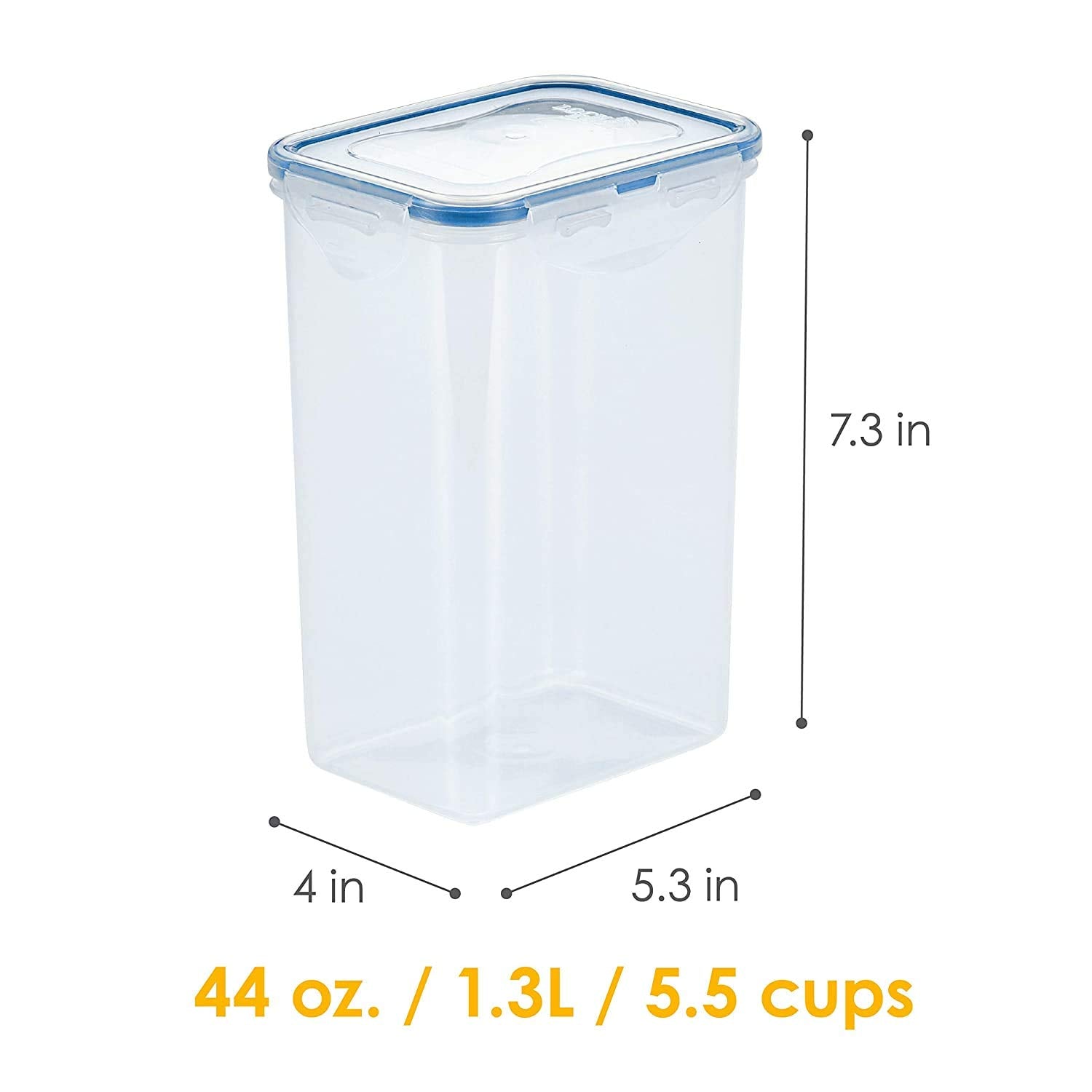 LocknLock HPL809 Rectangular Plastic Food Container - 1.3 L Capacity | Airtight & Leak Proof 3