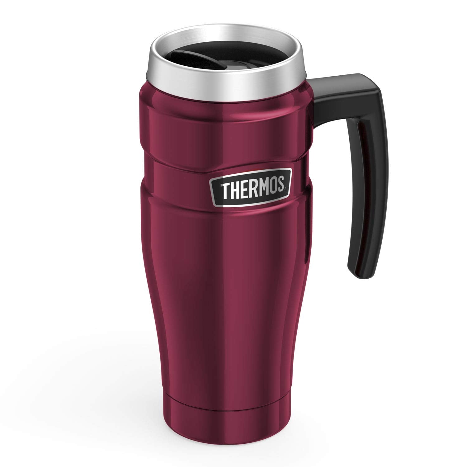 Thermos Stainless King Travel Mug 470ml Raspberry | Vacuum Insulated | Hot 7 Hrs / Cold 18 Hrs 7