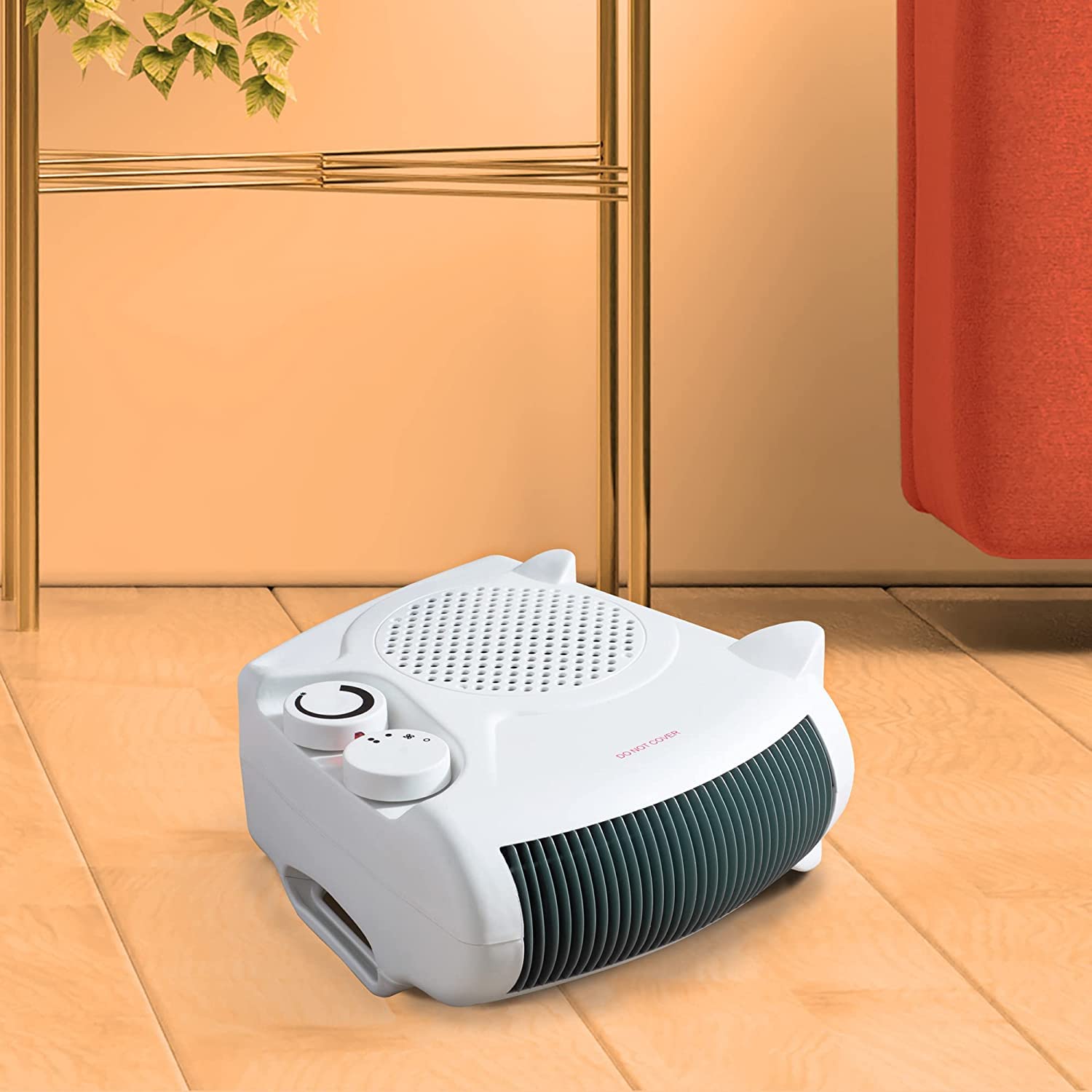 1ABOVE Portable 2000W Electric Fan Heater - Flat/Upright Design | 2 Heat Settings 8