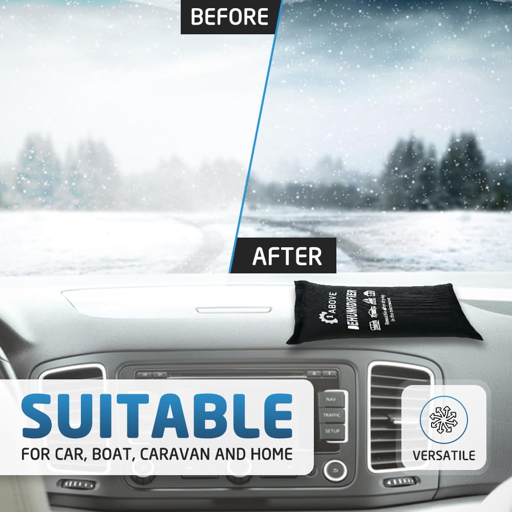 1ABOVE 500g Reusable Microwaveable Car Interior Dehumidifier Bag | Prevents Condensation 4