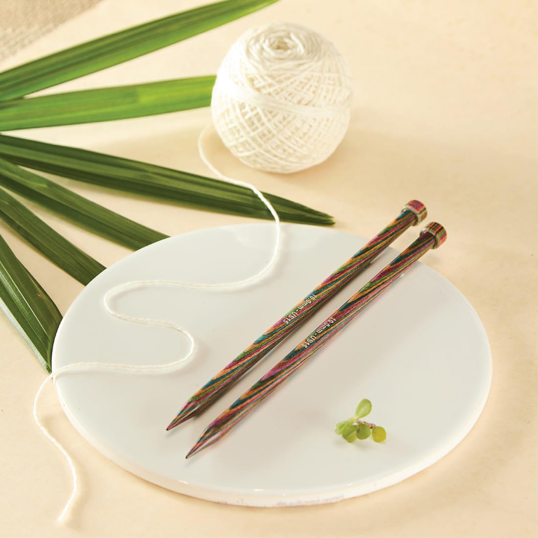 KnitPro Symfonie Single Pointed Knitting Needles - 3.25mm | 25cm Length | Birch Wood 6