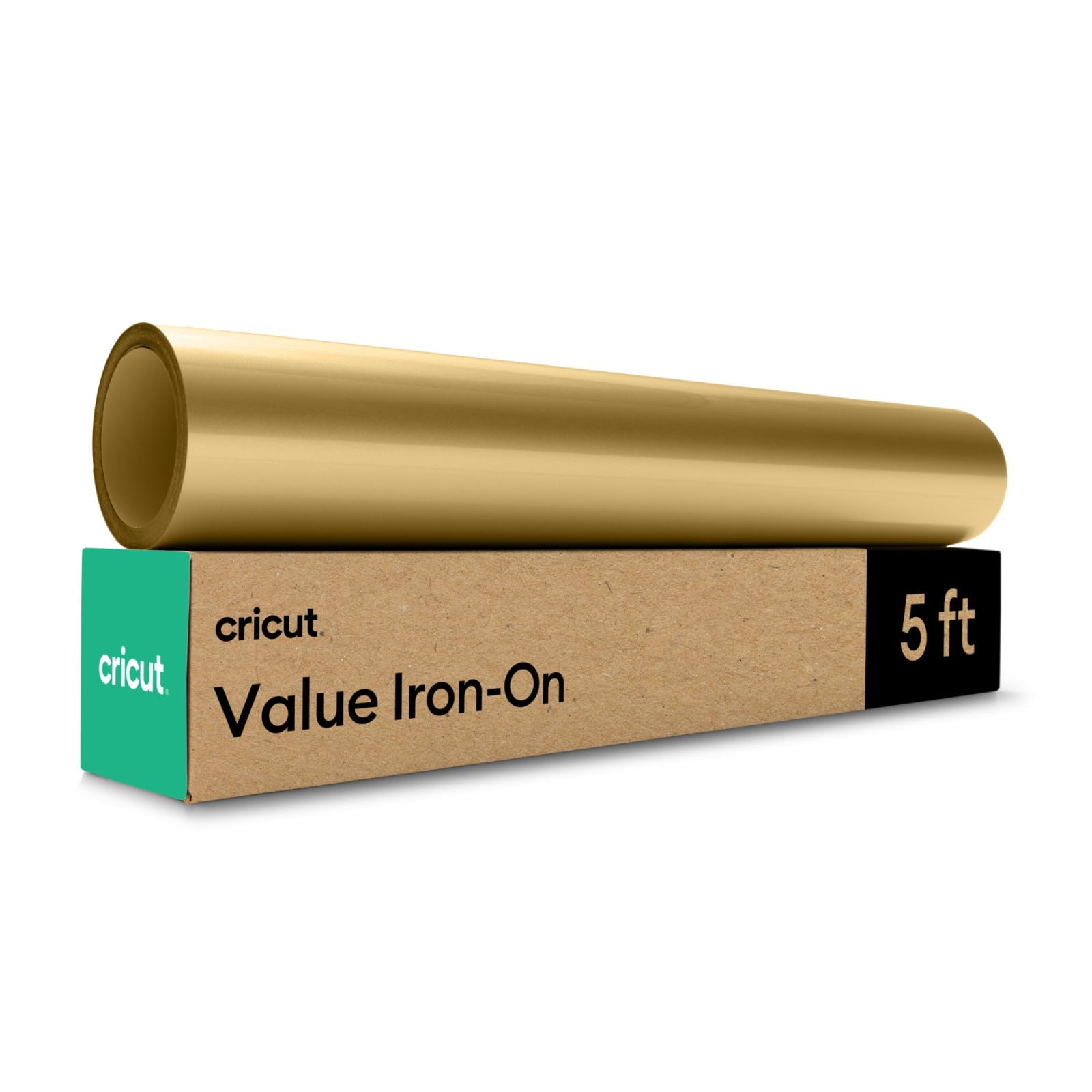 Cricut Iron-On HTV Vinyl for Fabric - Gold | 1.5m Roll | Durable for T-Shirts & DIY Clothing 1