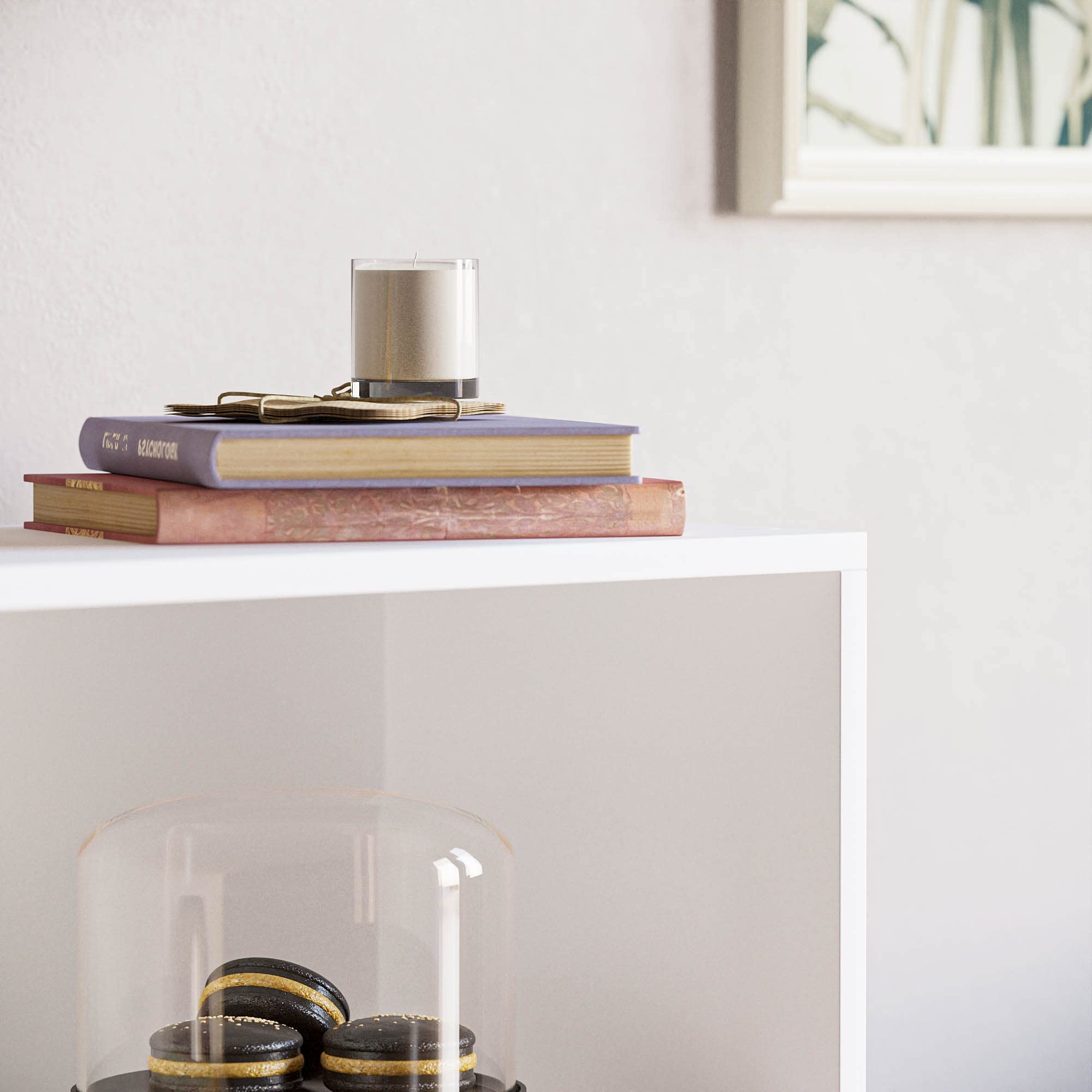 Vida Designs Cambridge Low Bookcase - 3 Tier Storage | White Finish | H 75 x W 60 cm 5