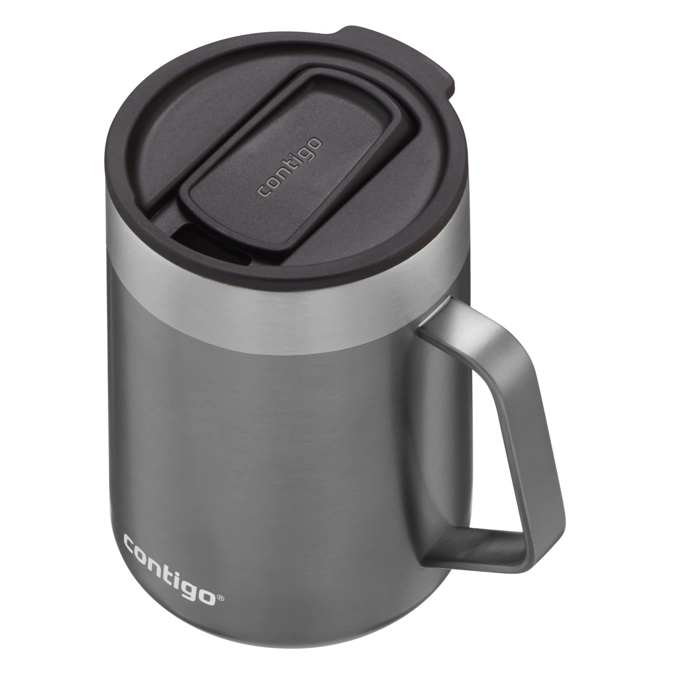 Contigo Streeterville Desk Mug - Stainless Steel Handle, Keeps Hot 5 Hrs, 410 ml | Sake Color 3