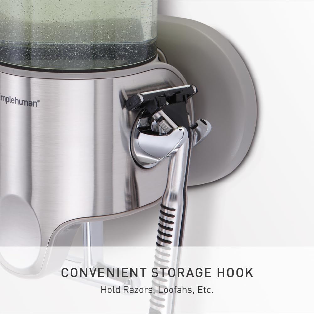 simplehuman BT1034 Wall Mounted Soap Dispenser Pump | 444ml Capacity | Brushed Stainless Steel 4