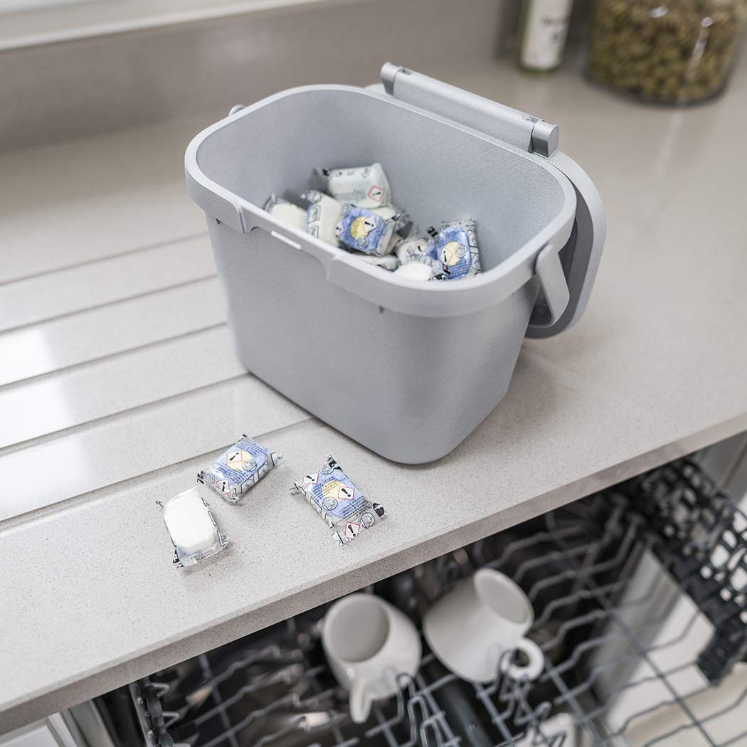 Addis Everyday Kitchen Food Waste Compost Caddy Bin - 4.5L Capacity | Air Blue | BPA Free 5