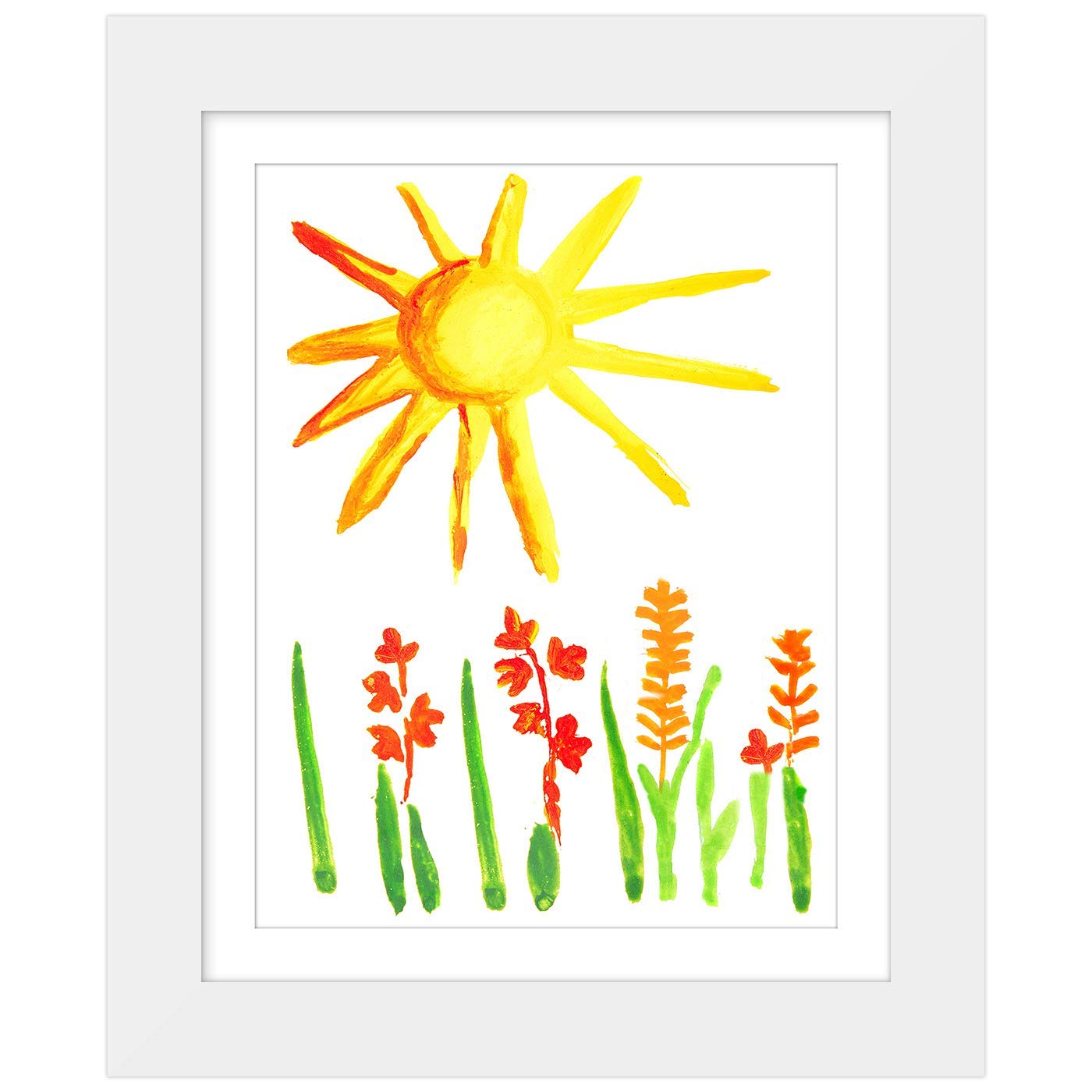 Americanflat A4 Kids Artwork Display Frame in White - Front-Loading, Holds 100 Pieces | 25.5x32 cm 4