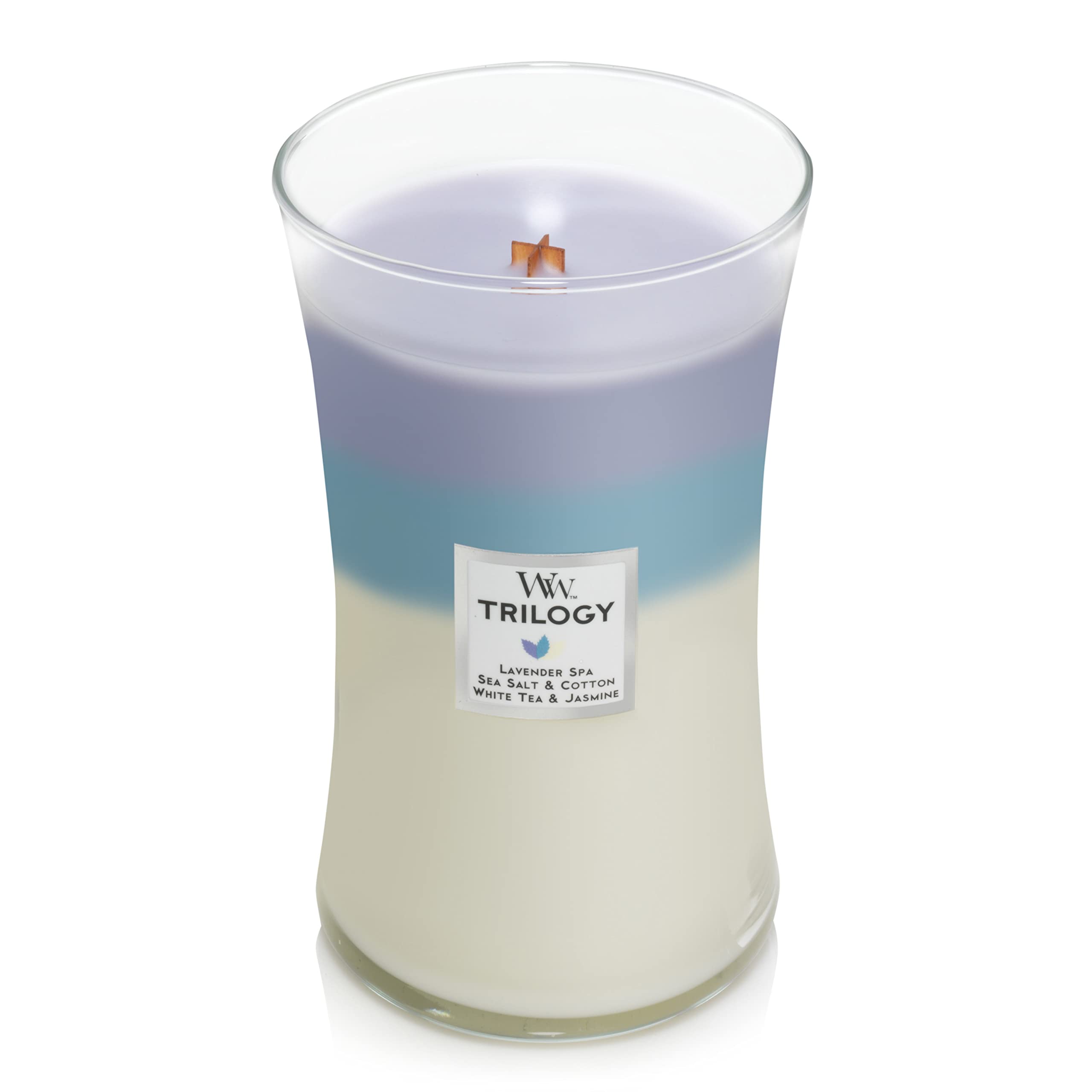 WoodWick Large Hourglass Trilogy Scented Candle - Calming Retreat | Crackling Wooden Wick