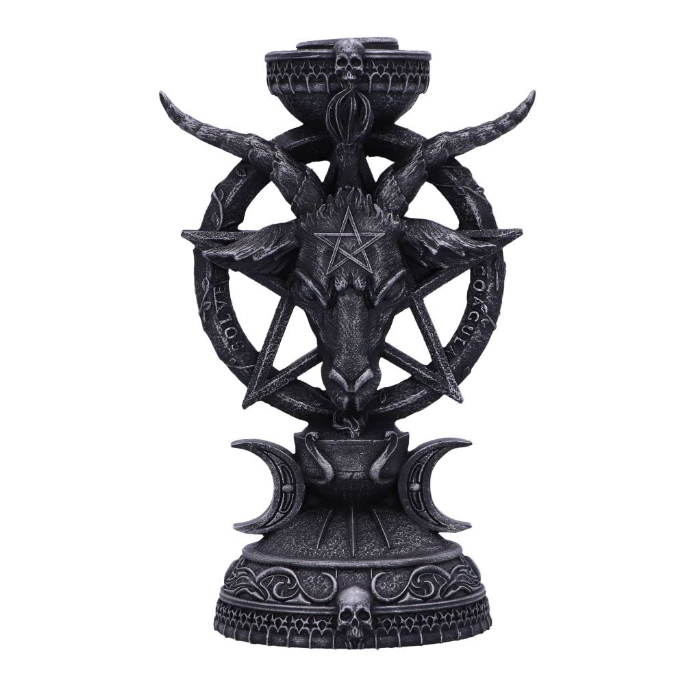 Nemesis Now Light of Baphomet Candle Holder - Resin, Black, 15.5cm Height
