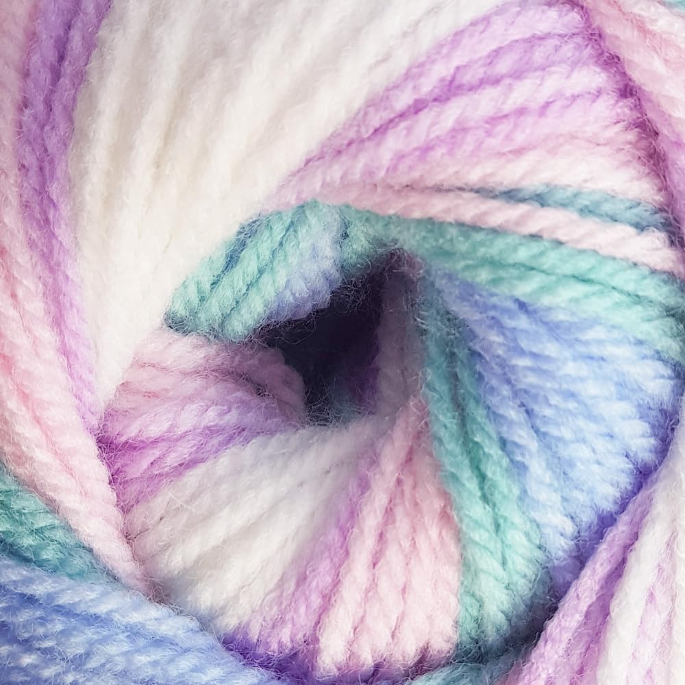 James C. Brett Giggles Rainbow Double Knitting Yarn - 100g Ball | 100% Acrylic | 360m 1