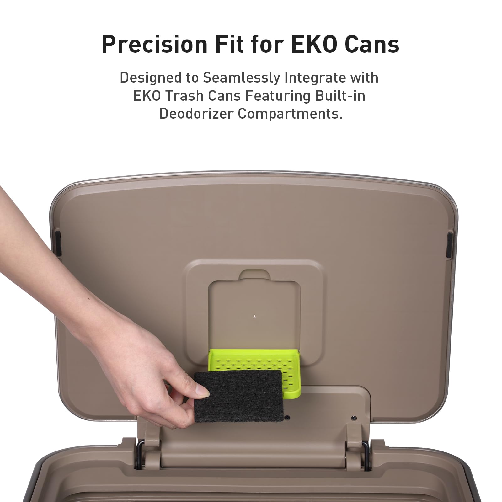 EKO Odour Filter Refills - Activated Charcoal Deodorizer for Kitchen & Compost Bins | 4 Pack