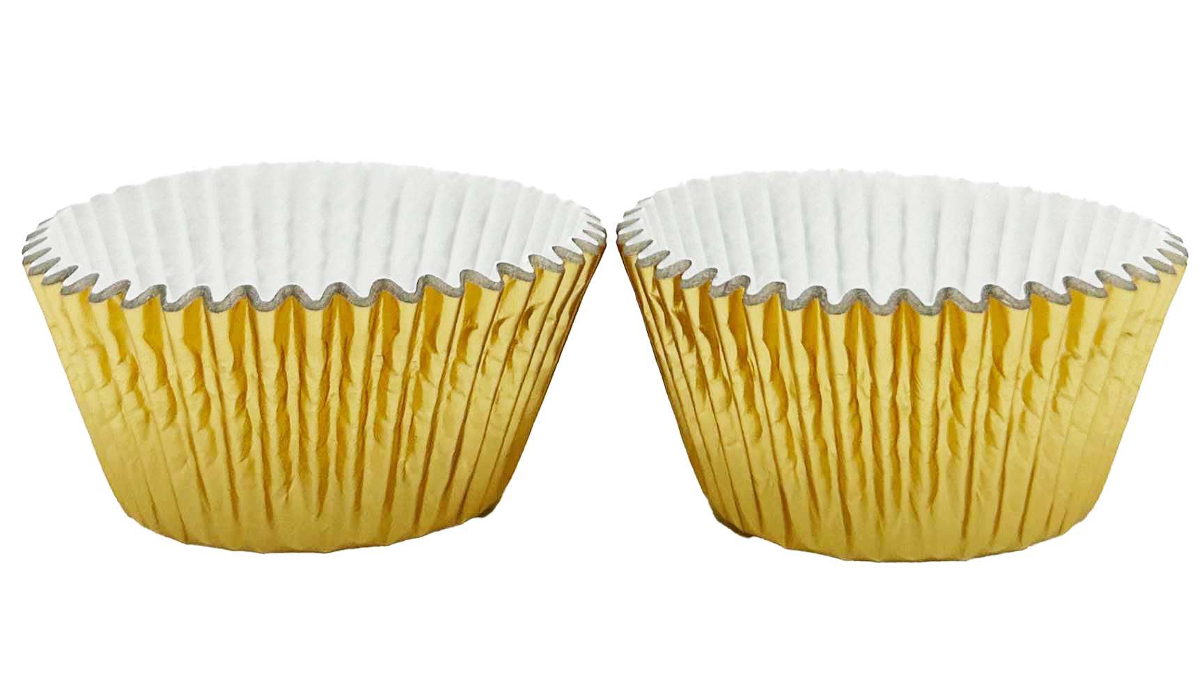 Scrumptious! Gold Foil Disposable Baking Cups - 30 Count | 51mm Base | Non-Toxic Greaseproof Paper 3