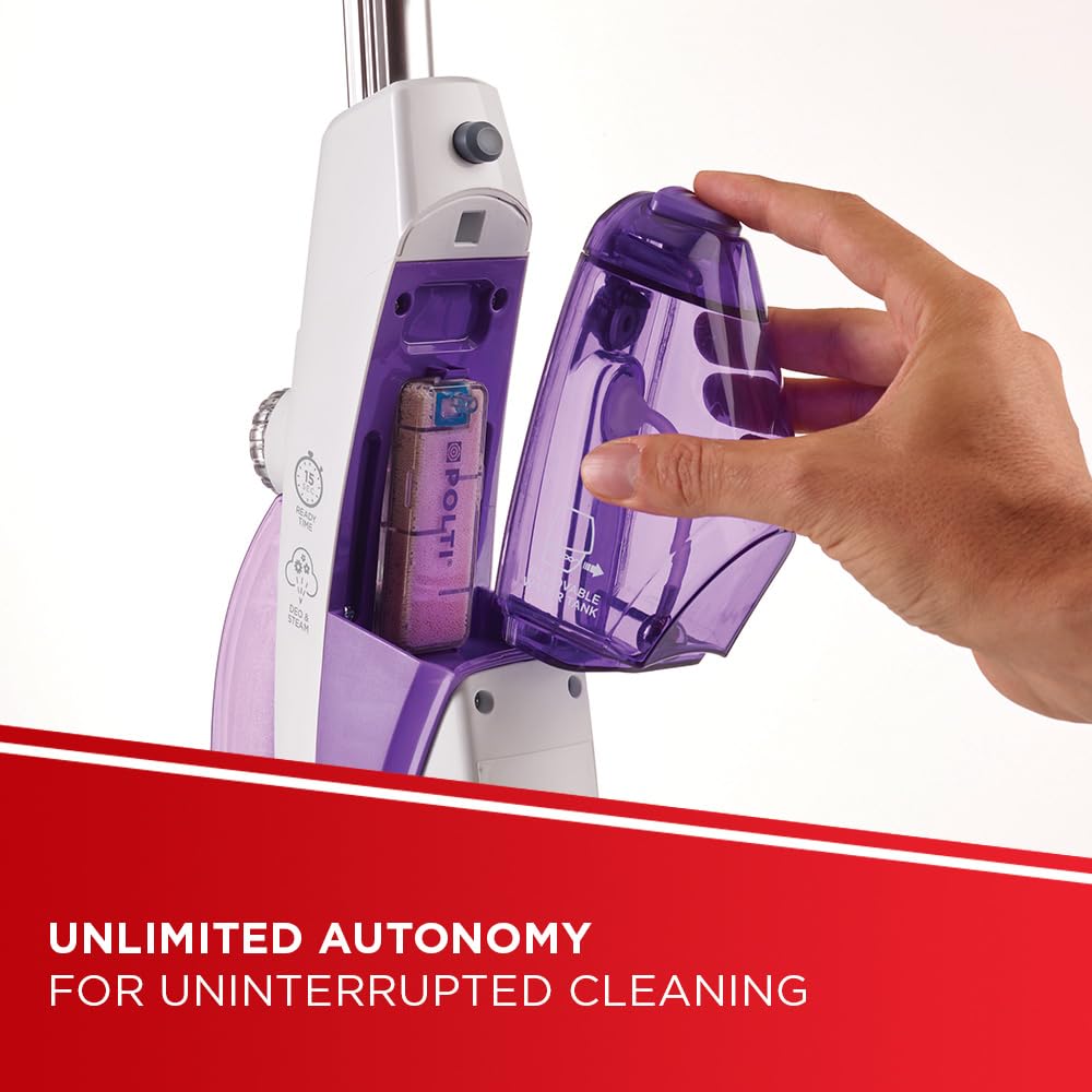 Polti Vaporetto SV440_Double 2-in-1 Steam Mop with Handheld Cleaner | 1500W | Purple 8