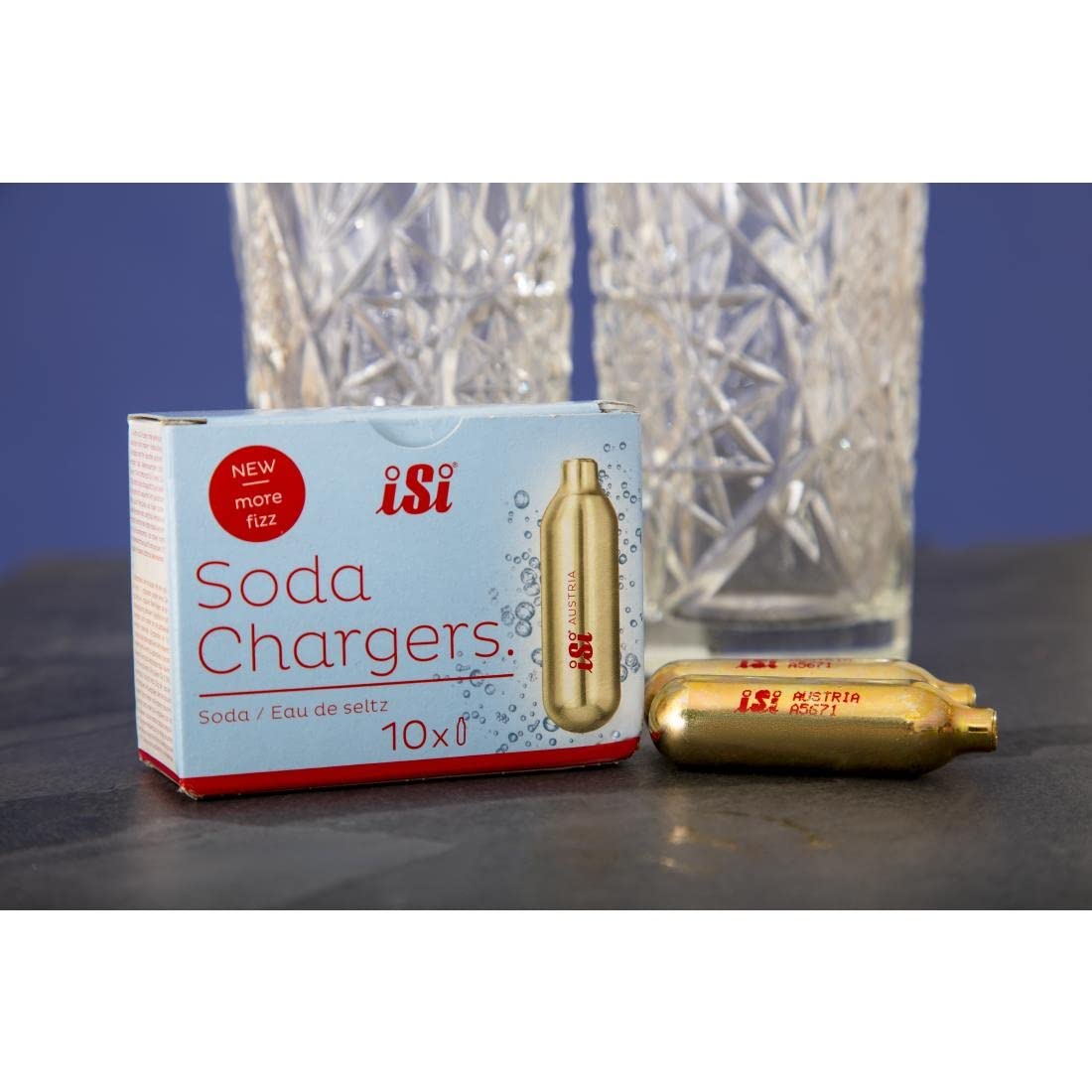 iSi CO2 Charger Bulbs for Soda Siphons - Pack of 10 | Steel | Model 2065000 5